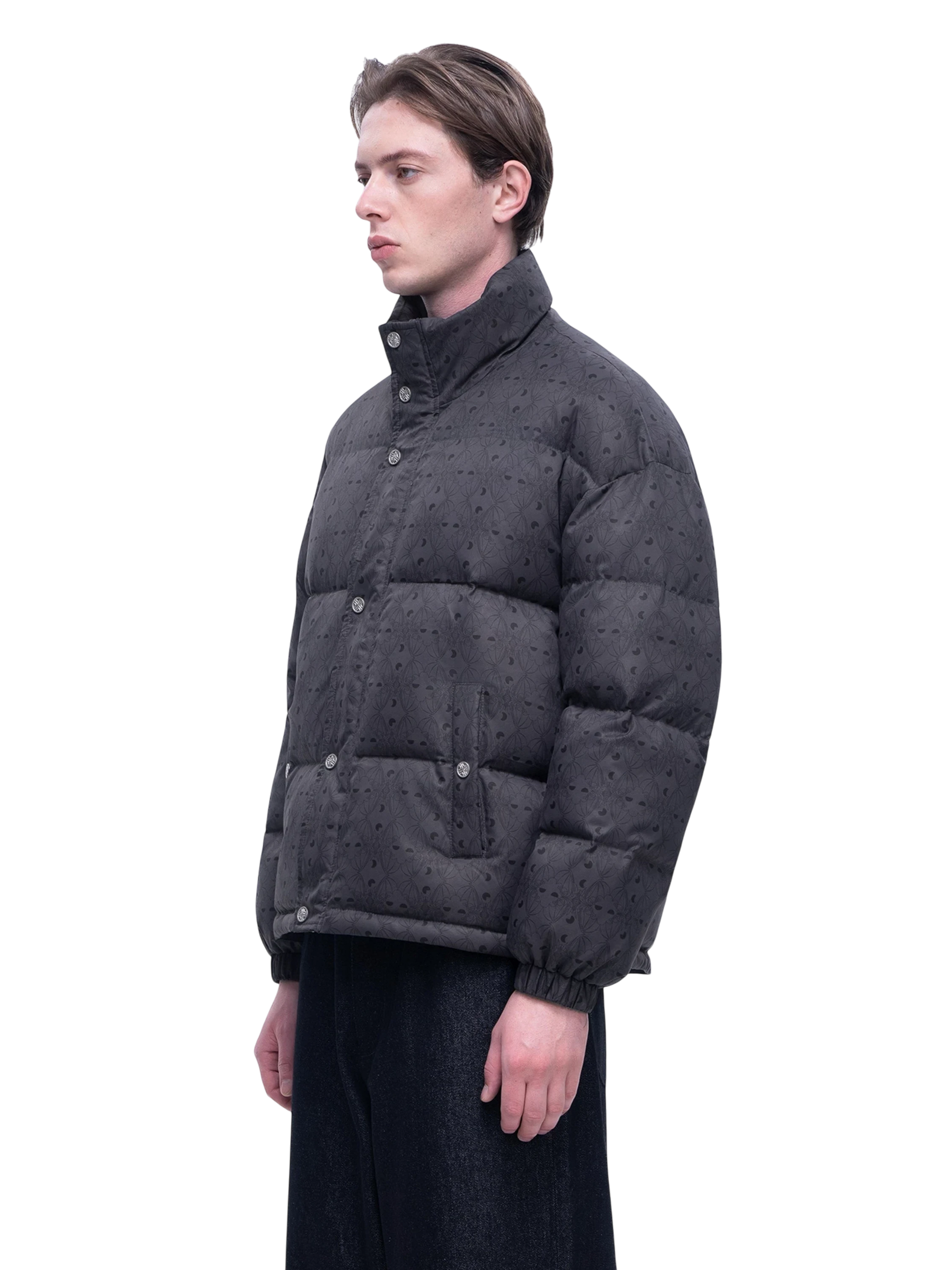 TBHNP Luminous Dawn Shadowbat down puffer jacket — men's gothic streetwear jacket