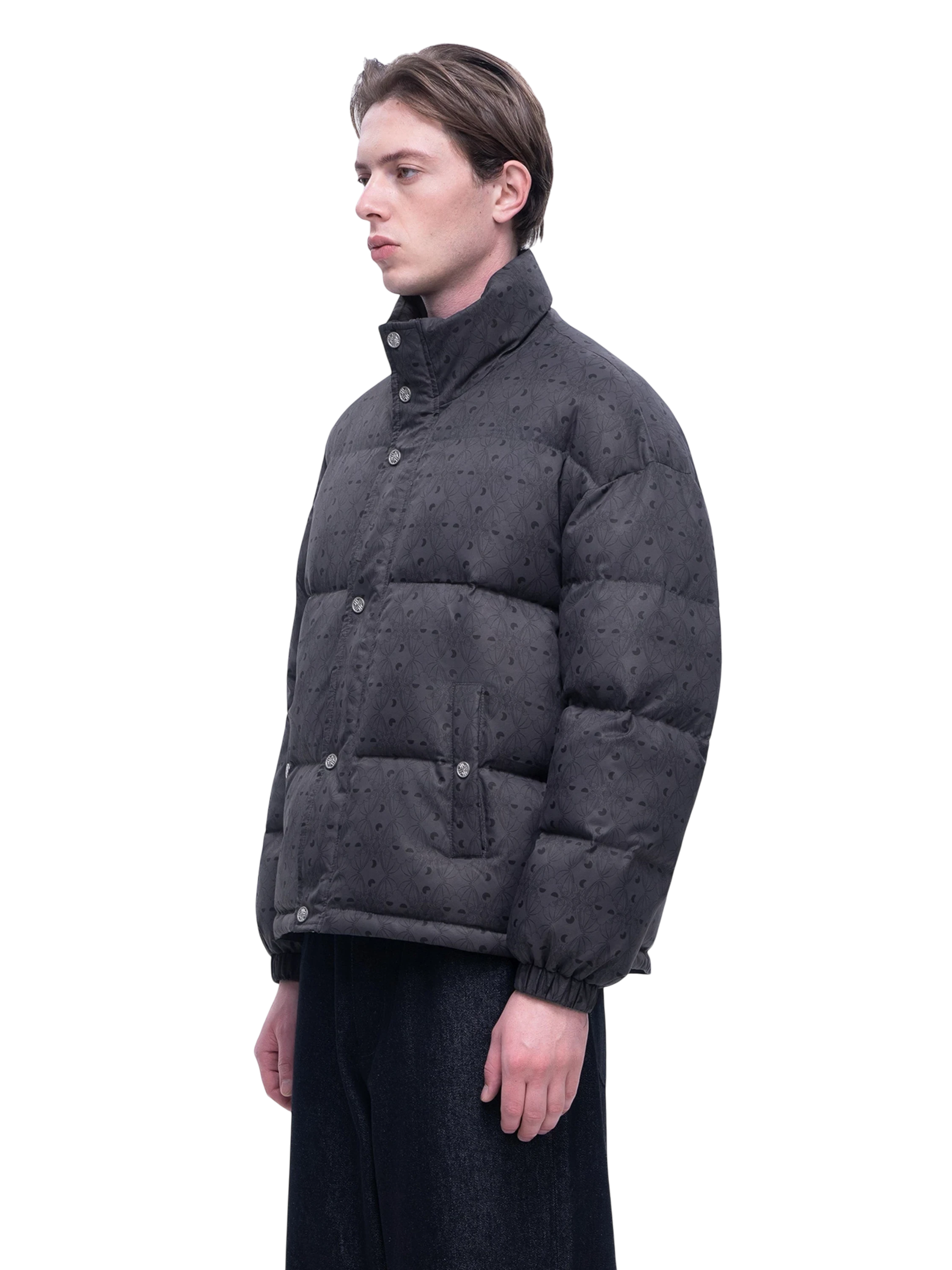 TBHNP Luminous Dawn Shadowbat down puffer jacket — men's gothic streetwear jacket