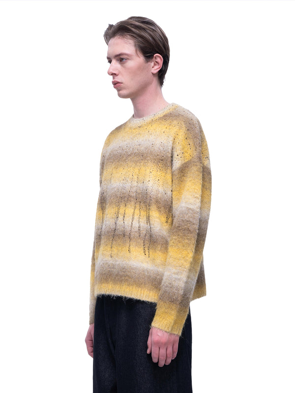 LUMINOUS DAWN RHINESTONE MOHAIR SWEATER