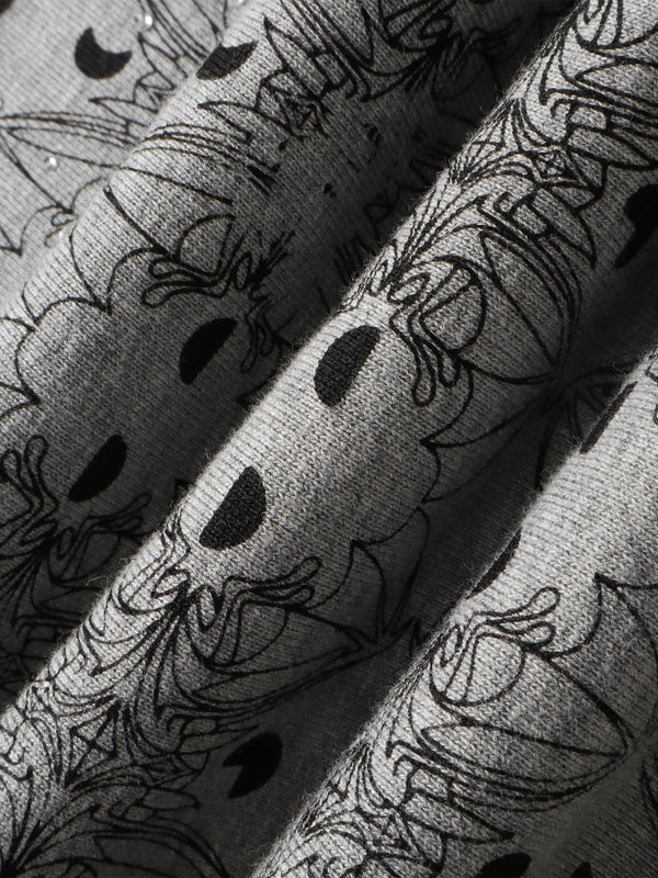 LUMINOUS DAWN DARK PATTERN RHINESTONE PANTS