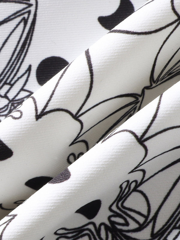 LUMINOUS DAWN BAT PATTERN DOWN VEST