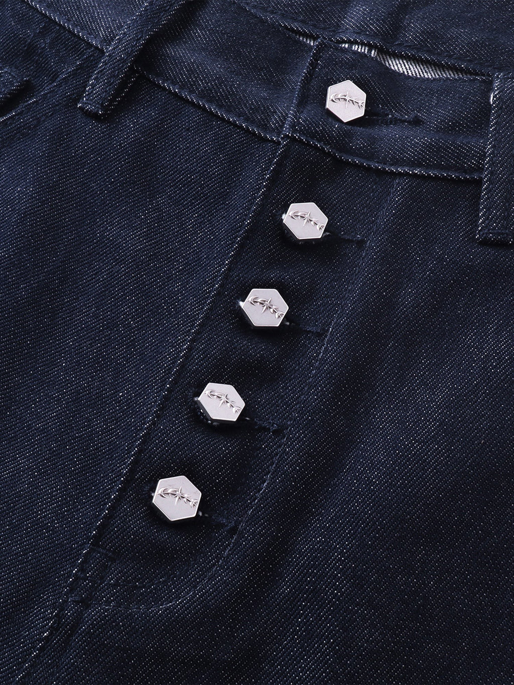 LUMINOUS DAWN BUTTON-FLY WIDE-LEG JEANS