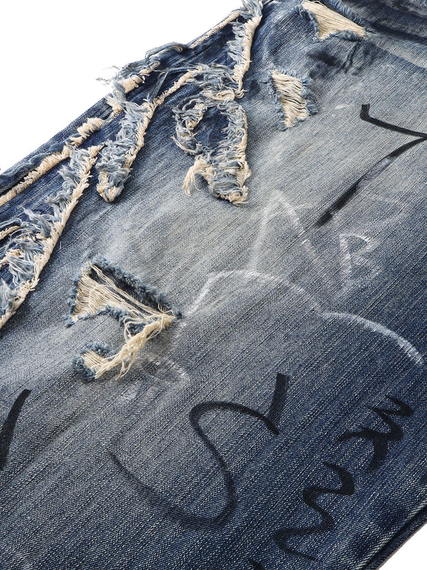 LUMINOUS DAWN GRAFFITI JEANS
