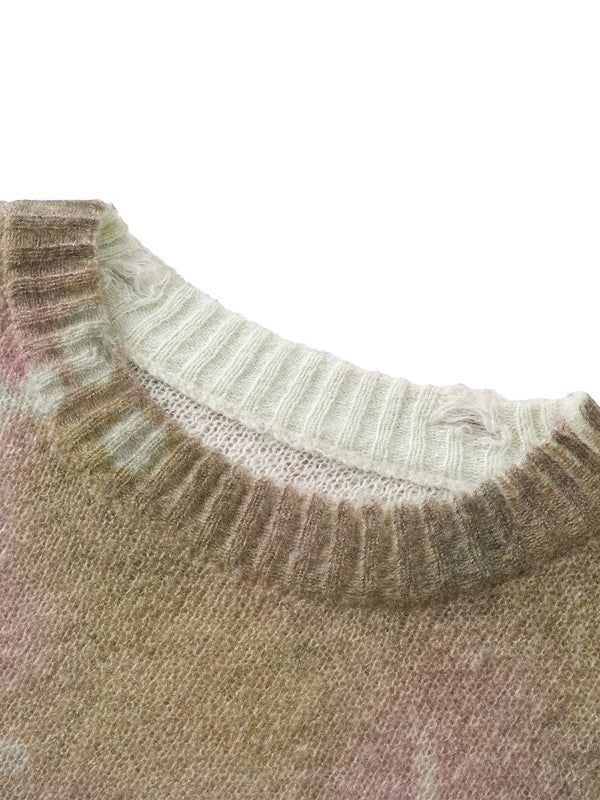 DISCIPLE ALL-OVER TEXTURED PRINT SWEATER