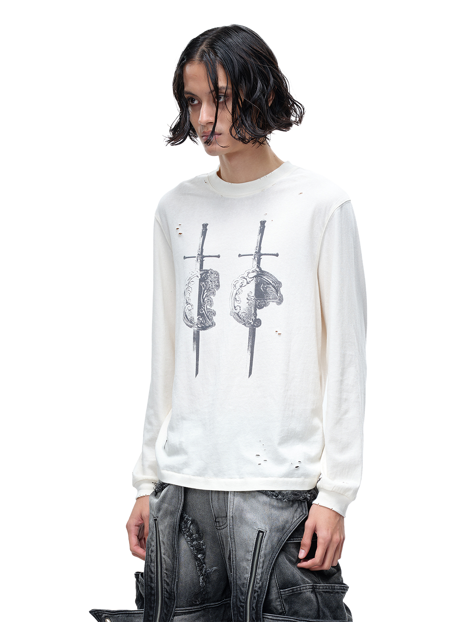 LUMINOUS DAWN SWORD & SHIELD L/S TEE