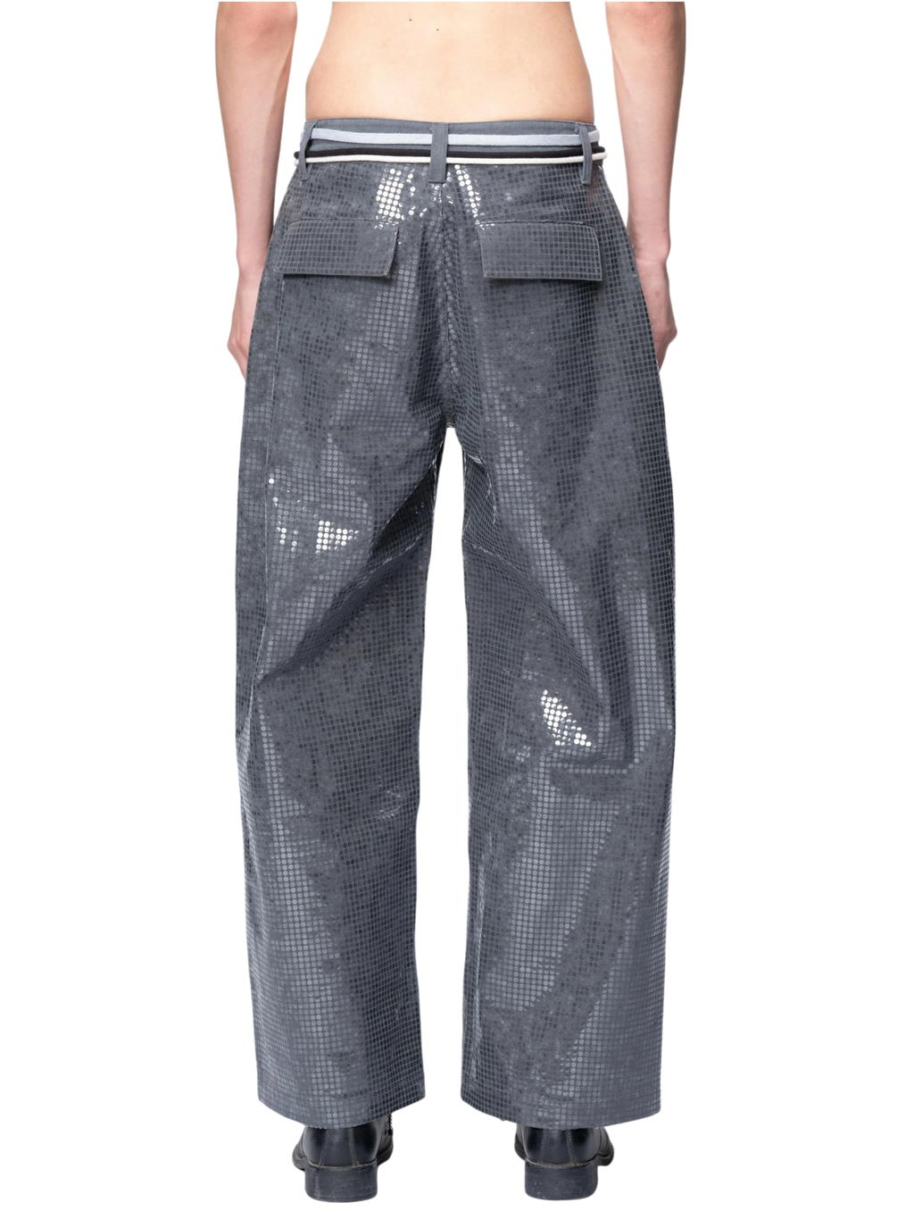 TBHNP Disciple sequin wide-leg work pants — men's streetwear pants