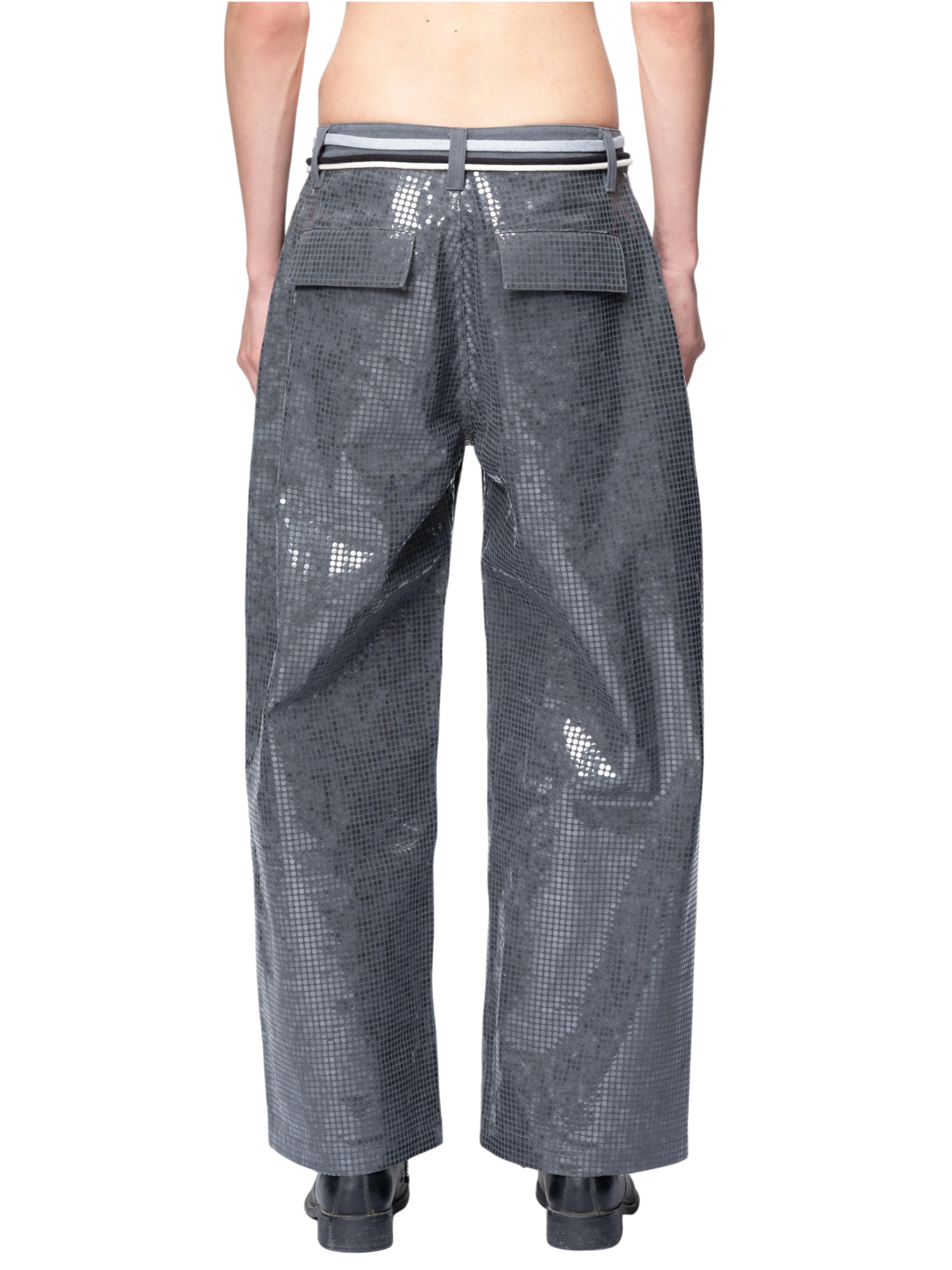 TBHNP Disciple sequin wide-leg work pants — men's streetwear pants