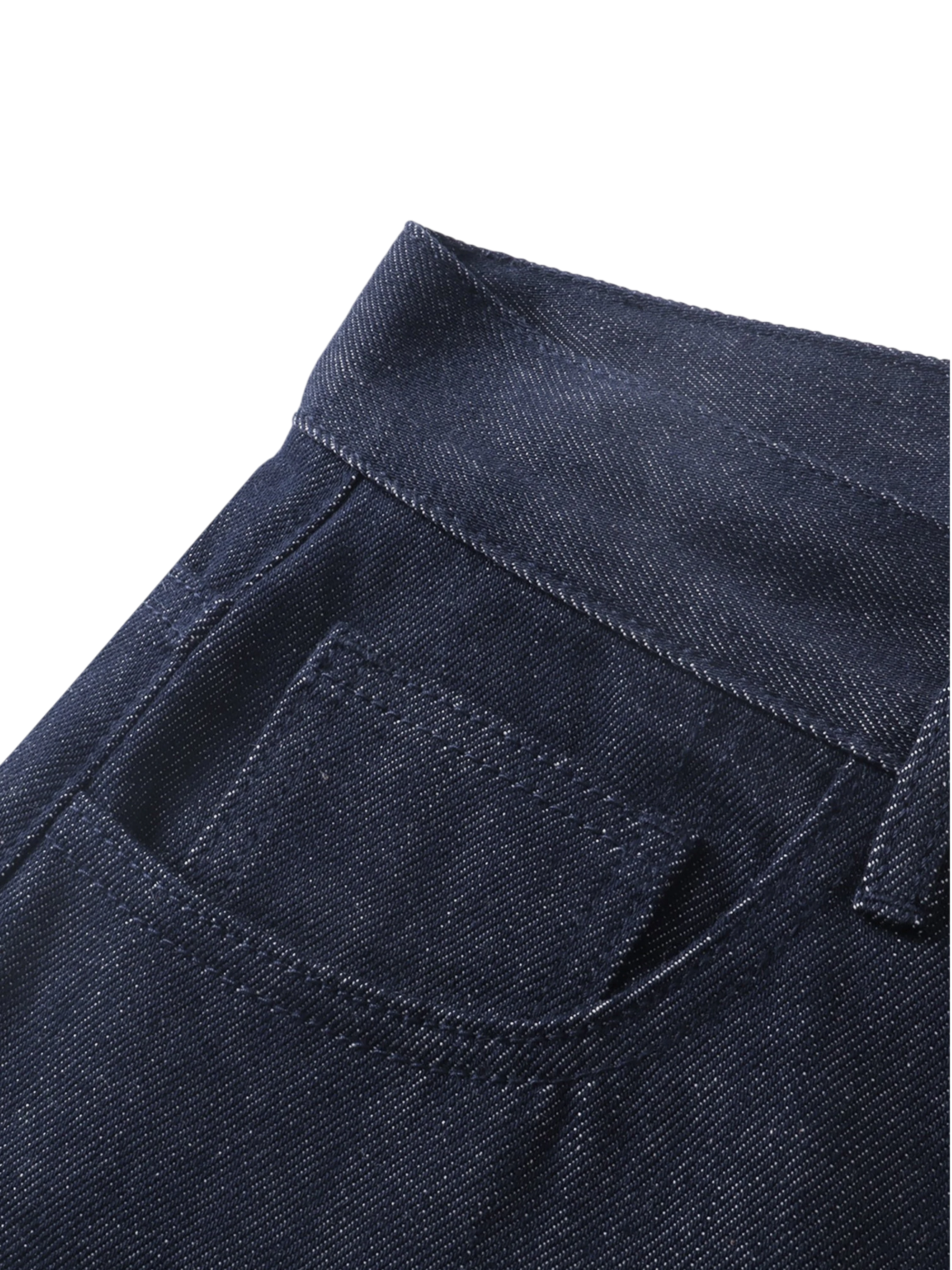 TBHNP Luminous Dawn button-fly wide-leg jeans, dark blue — men's streetwear denim