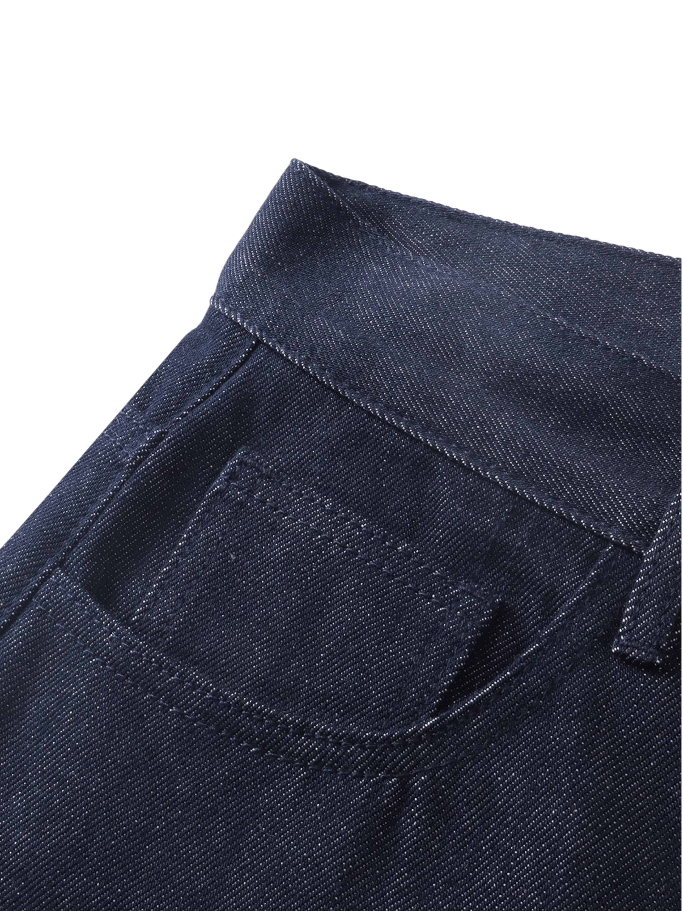 TBHNP Luminous Dawn button-fly wide-leg jeans, dark blue — men's streetwear denim