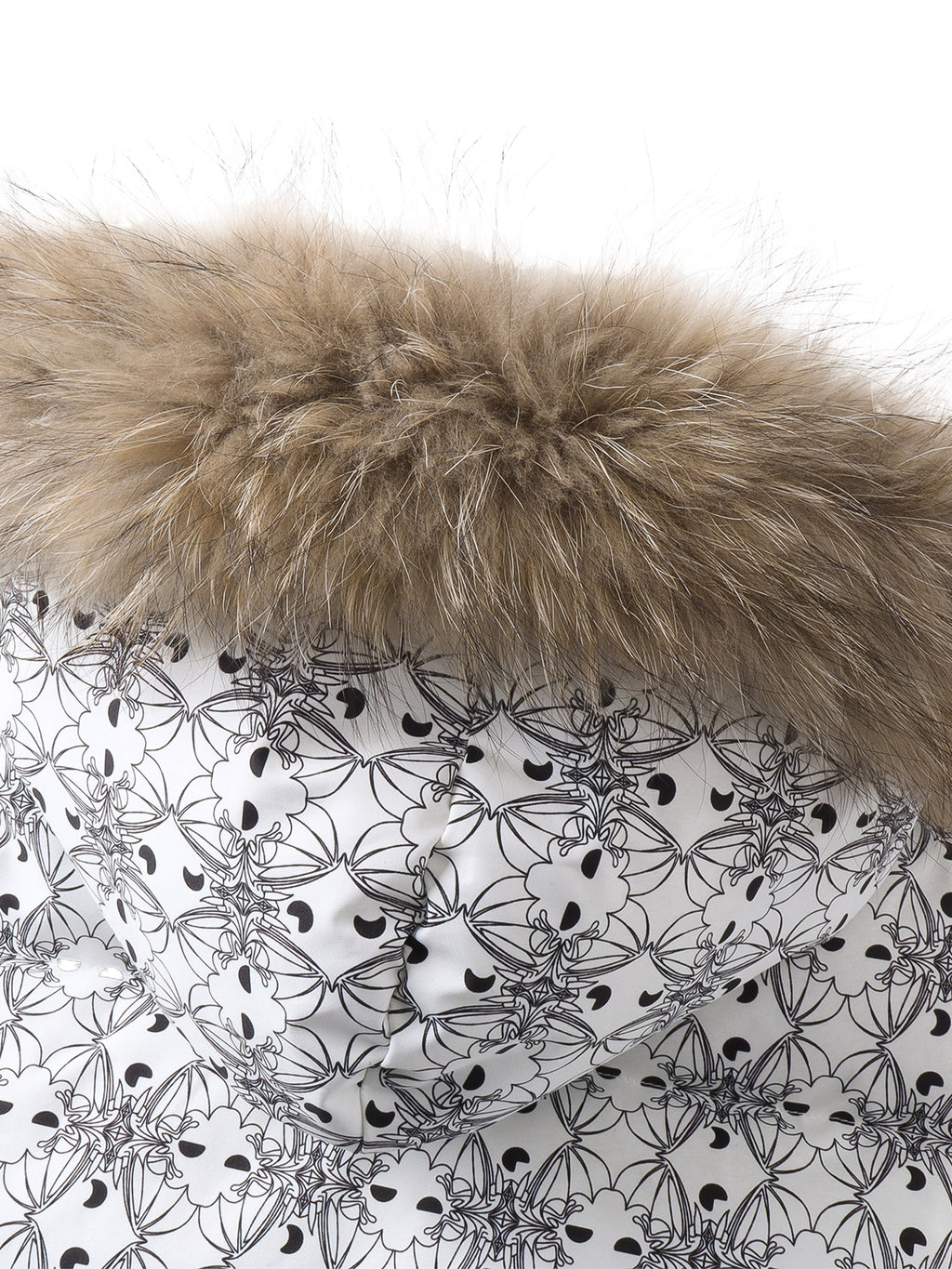 LUMINOUS DAWN BAT PATTERN DOWN VEST