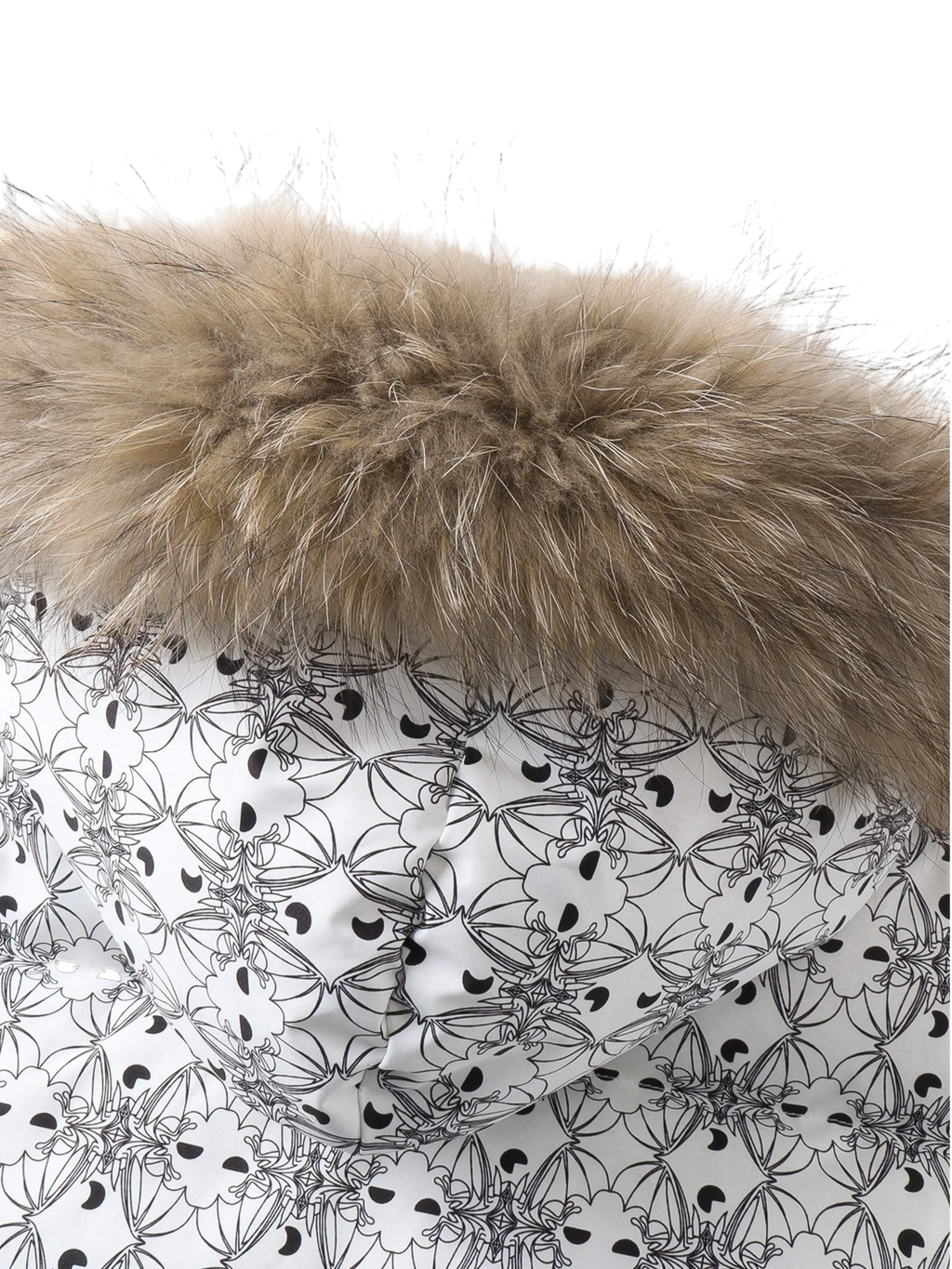 LUMINOUS DAWN BAT PATTERN DOWN PUFFER VEST
