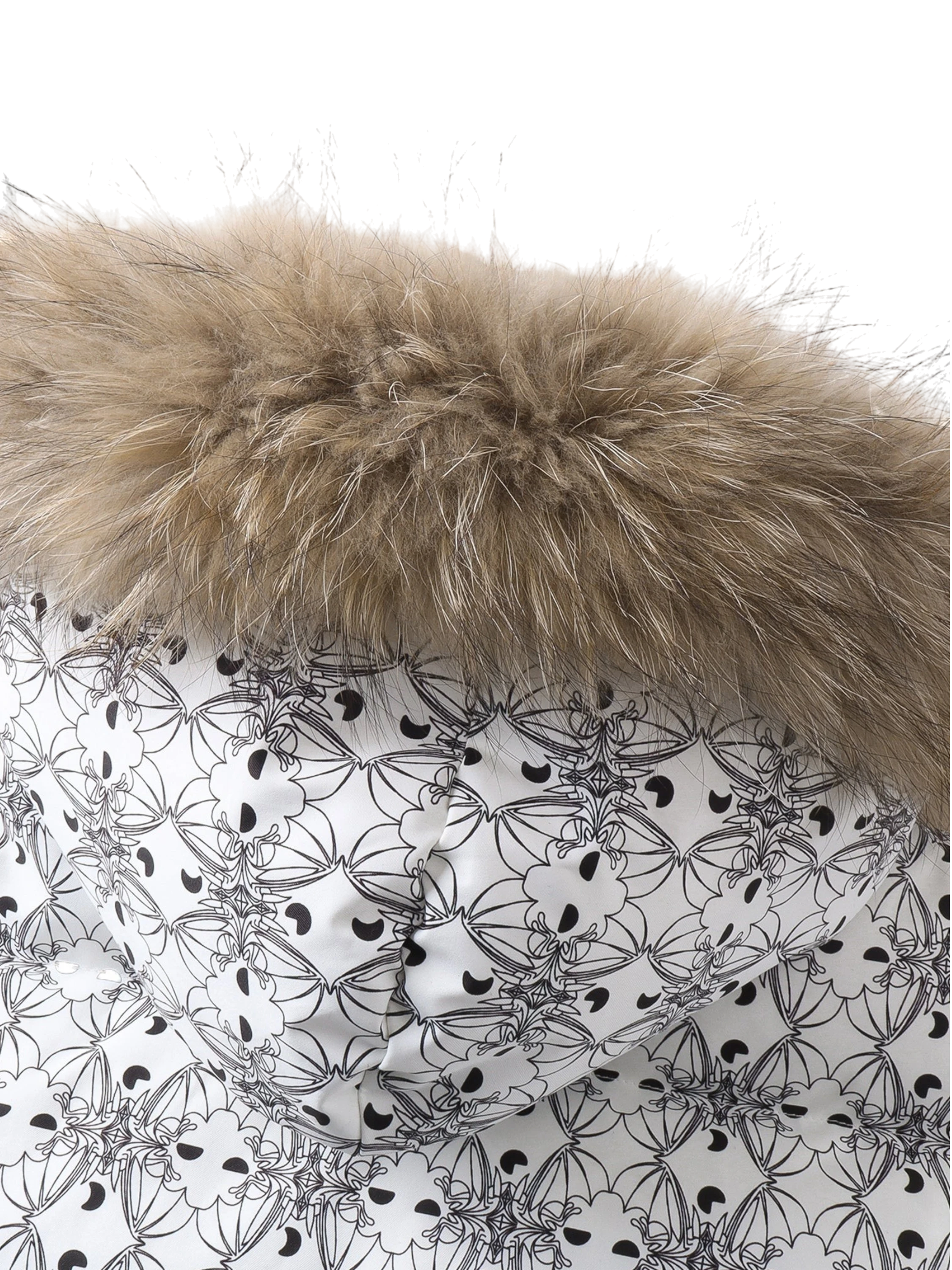 TBHNP Luminous Dawn bat pattern down puffer vest — men's streetwear gilet