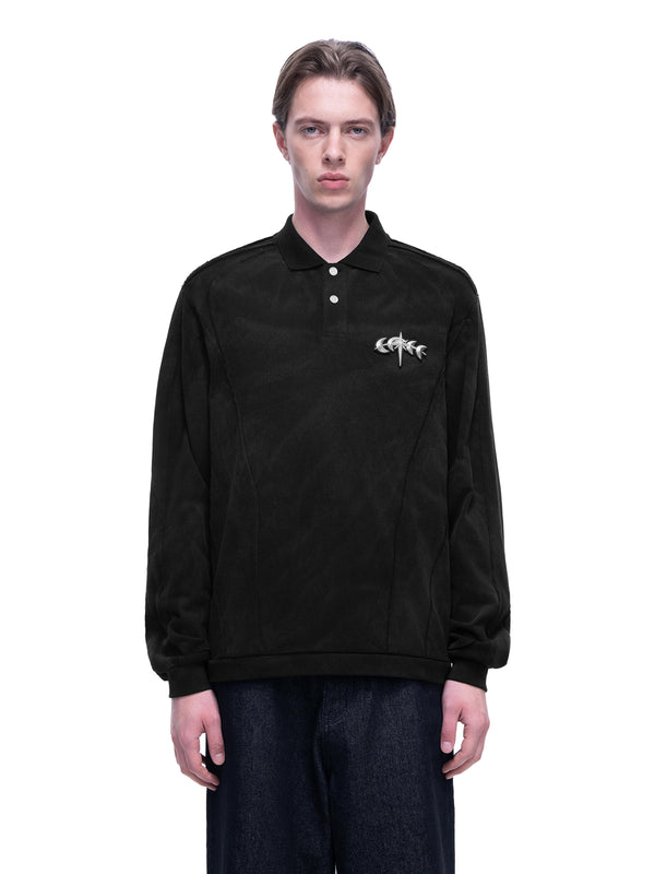 LUMINOUS DAWN STRUCTURED POLO L/S TEE