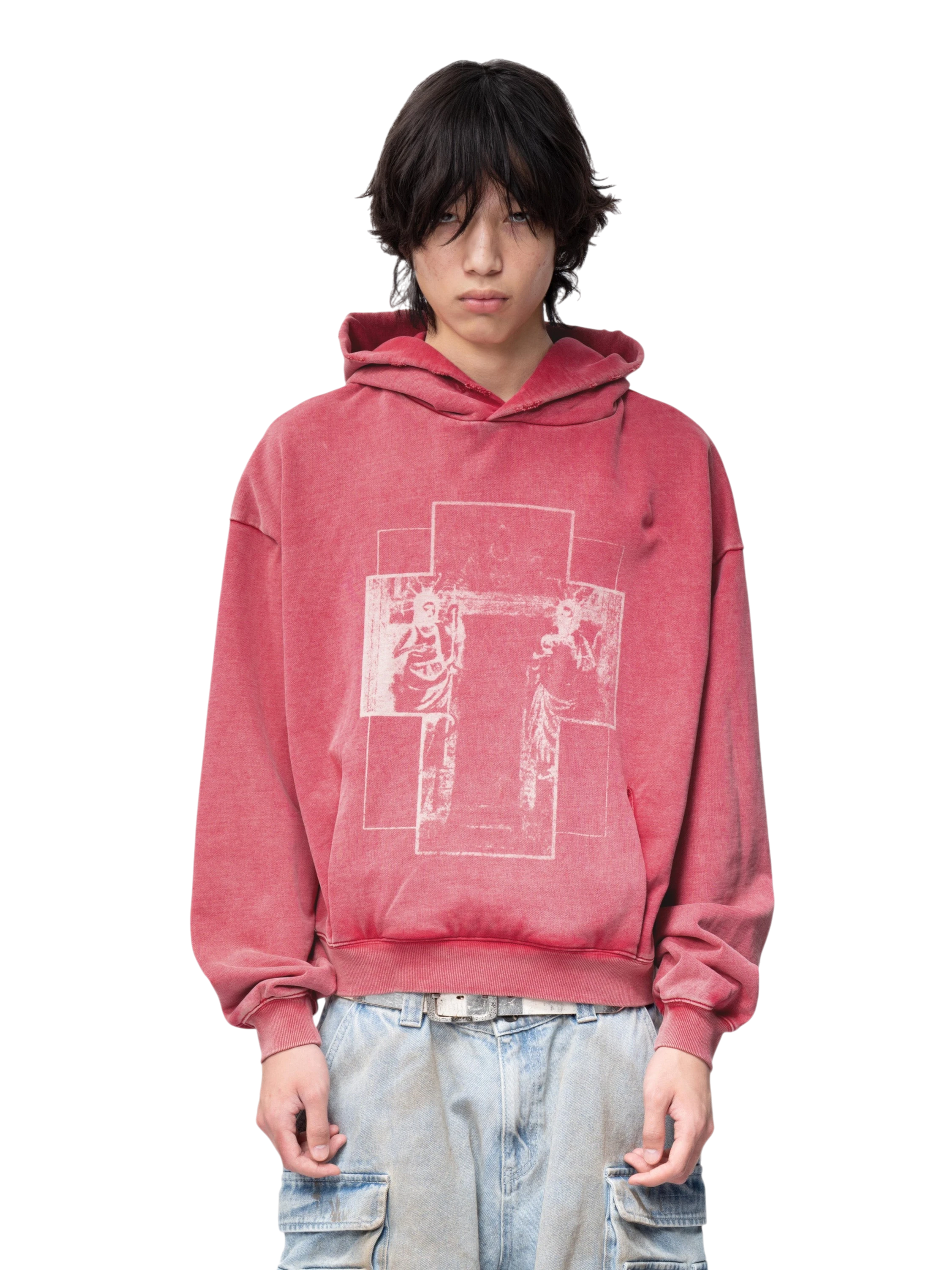 TBHNP Disciple Double Saints distressed pullover hoodie — men's streetwear hoodie