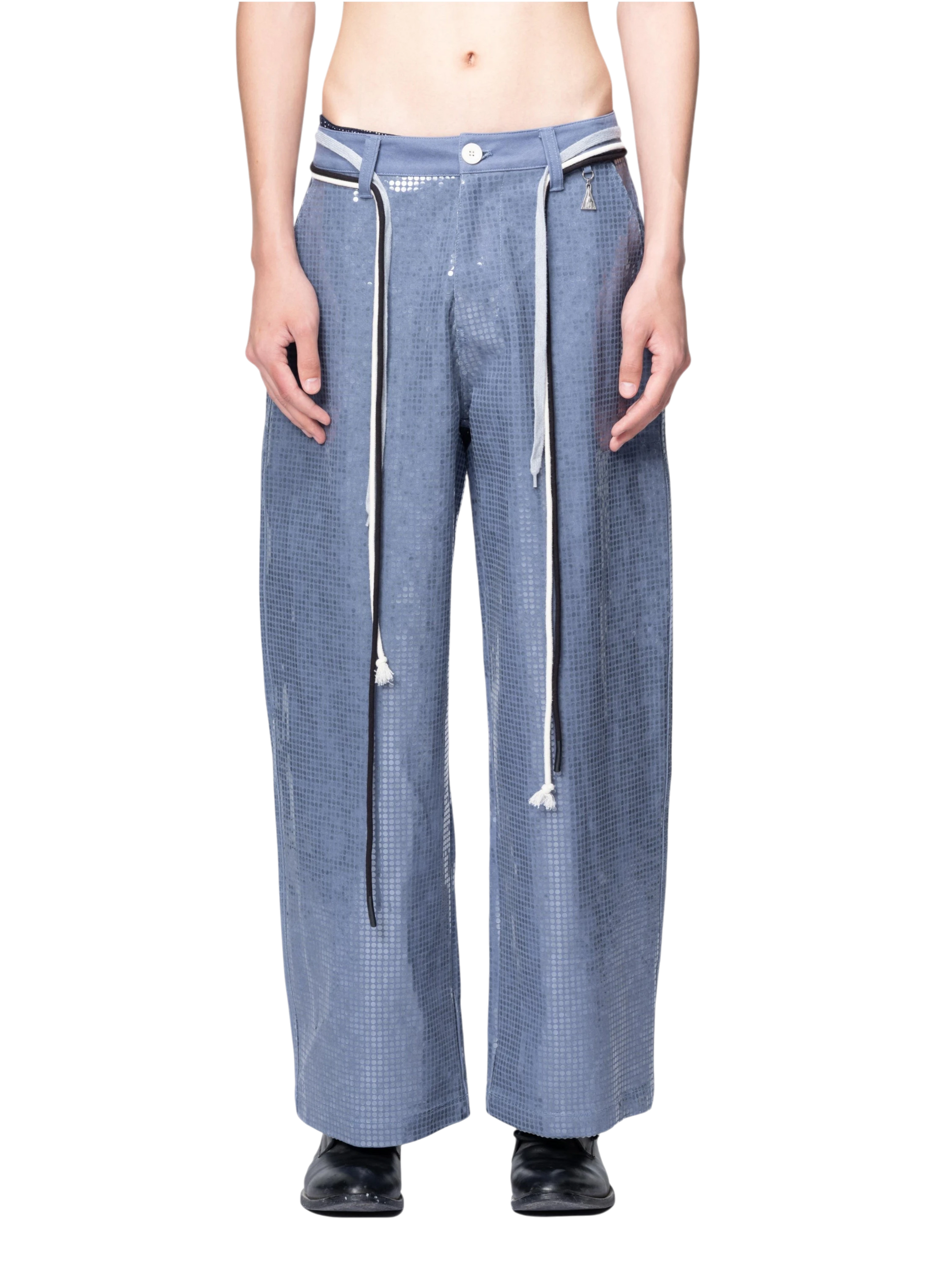 TBHNP Disciple sequin wide-leg work pants — men's streetwear pants