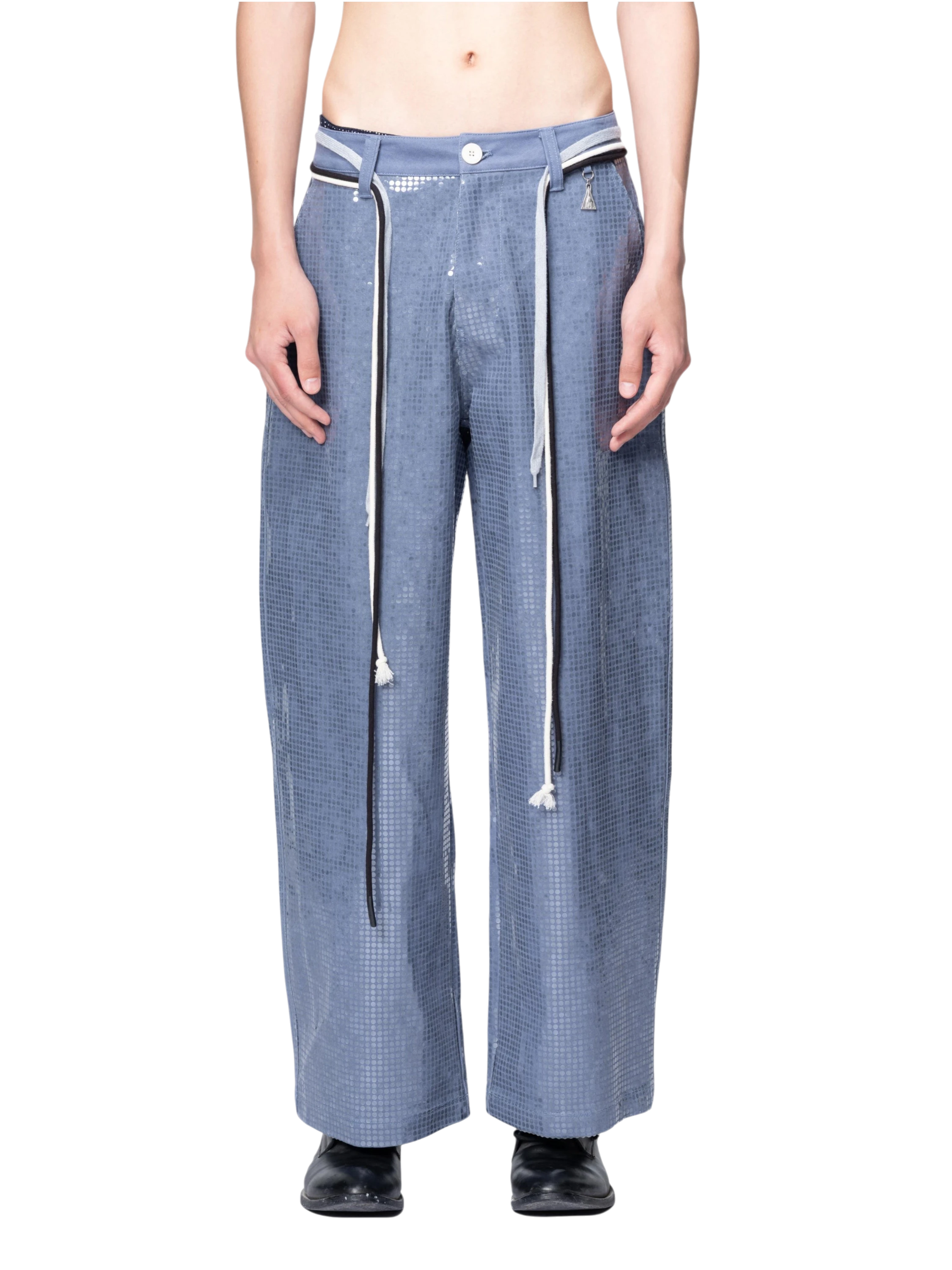 TBHNP Disciple sequin wide-leg work pants — men's streetwear pants