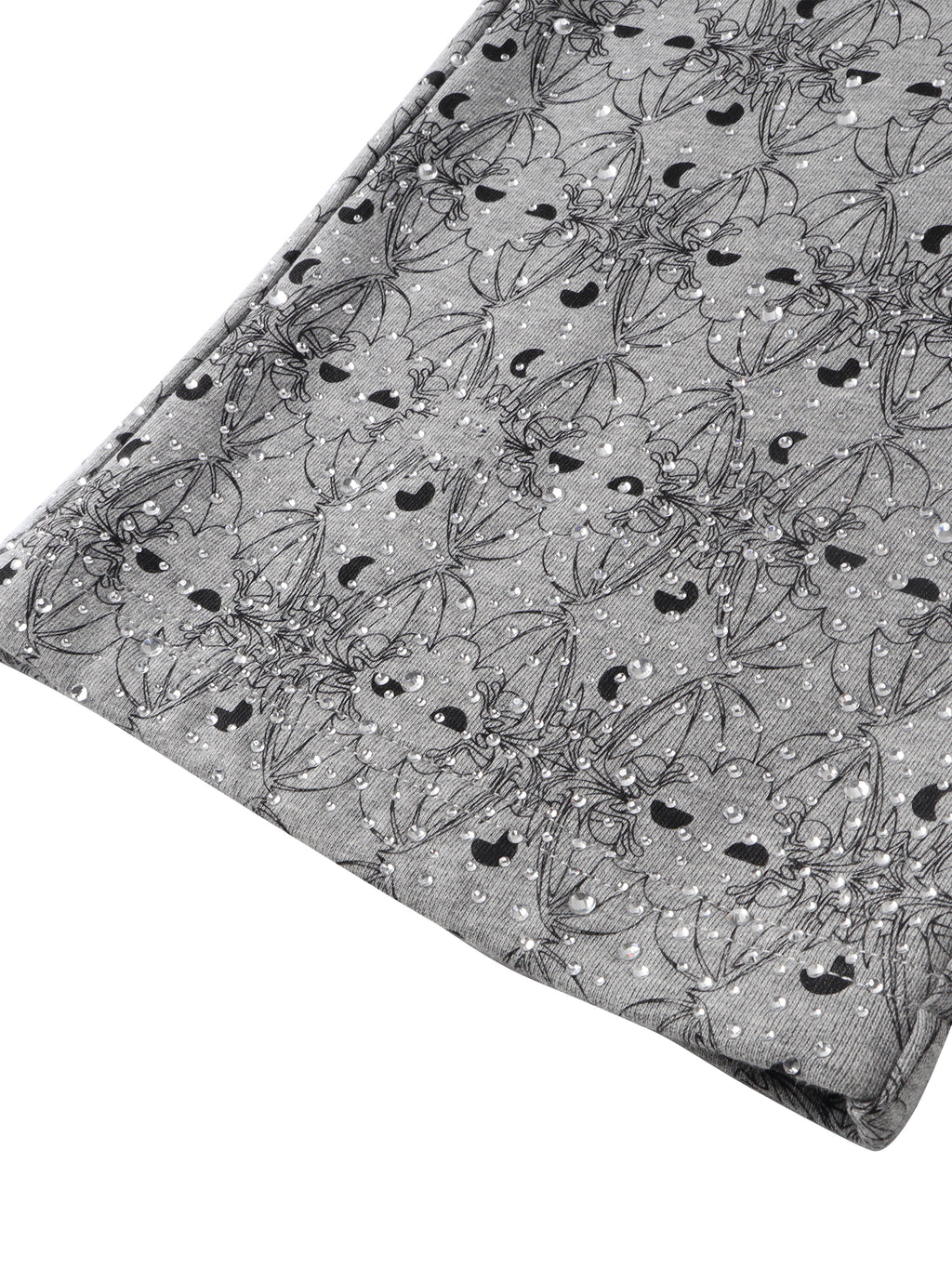 LUMINOUS DAWN DARK PATTERN RHINESTONE PANTS