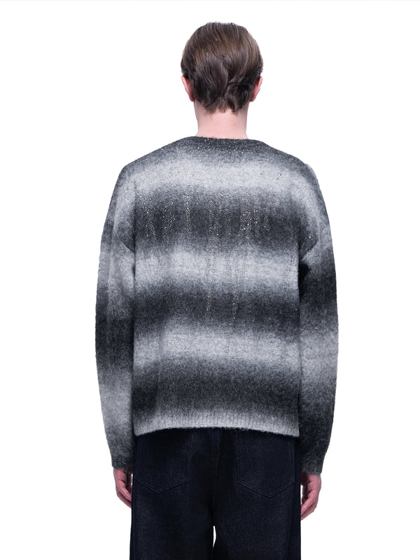 LUMINOUS DAWN RHINESTONE MOHAIR SWEATER