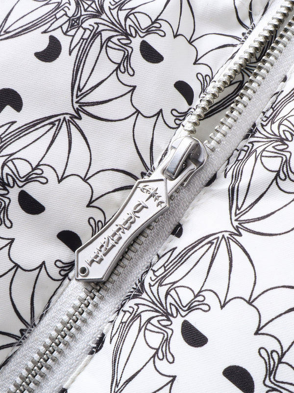 LUMINOUS DAWN BAT PATTERN DOWN VEST