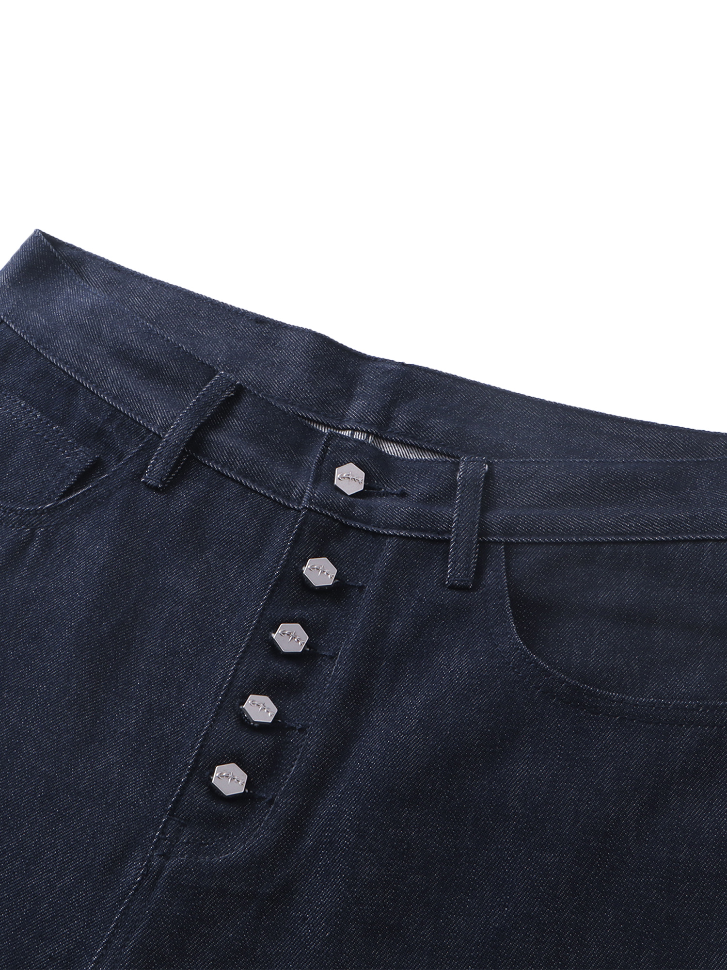 LUMINOUS DAWN BUTTON-FRONT JEANS