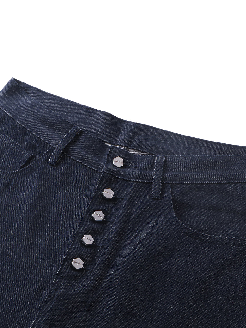 LUMINOUS DAWN BUTTON-FRONT JEANS