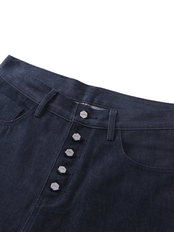 LUMINOUS DAWN BUTTON-FRONT JEANS