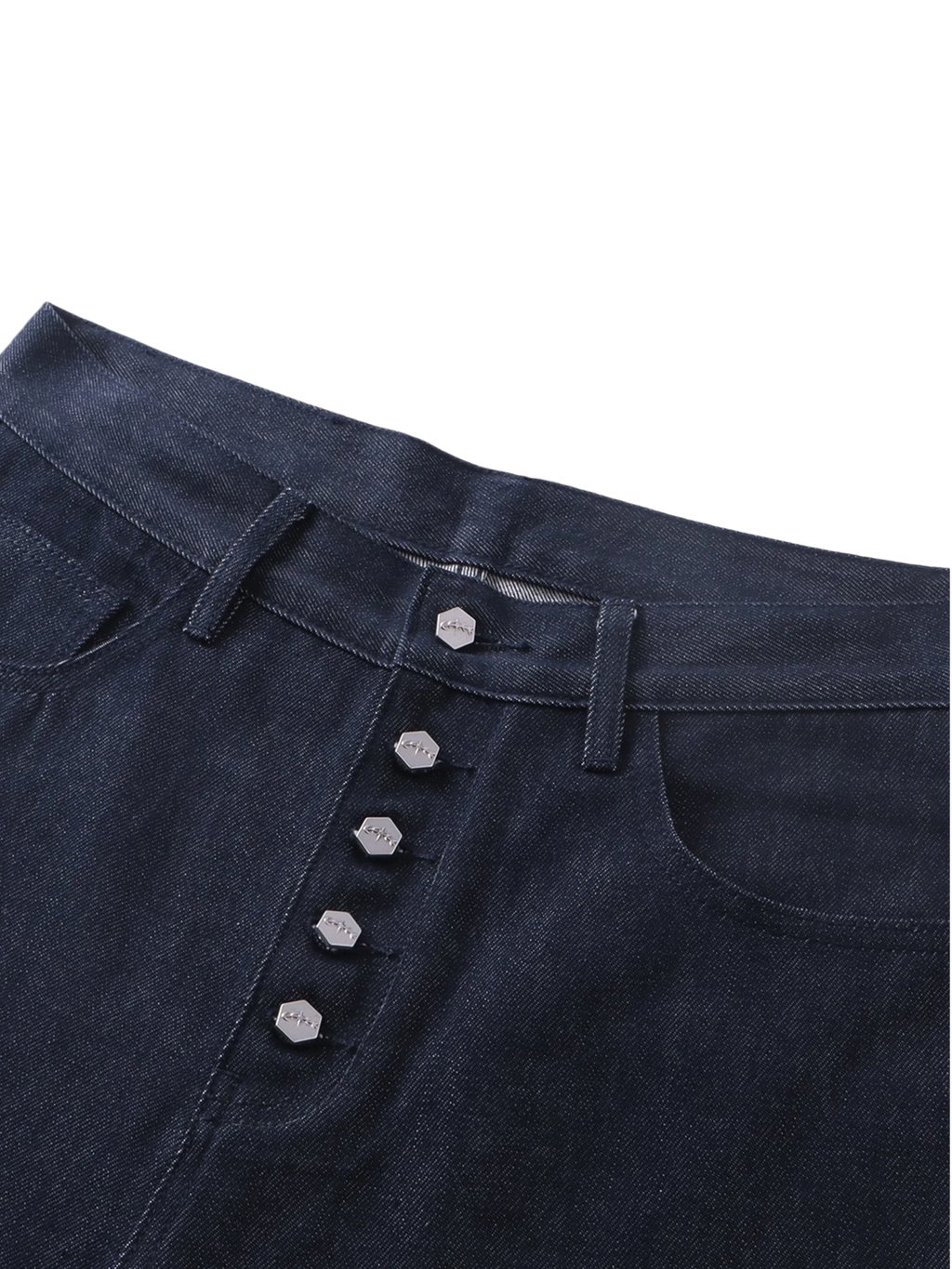 LUMINOUS DAWN BUTTON-FLY WIDE-LEG JEANS