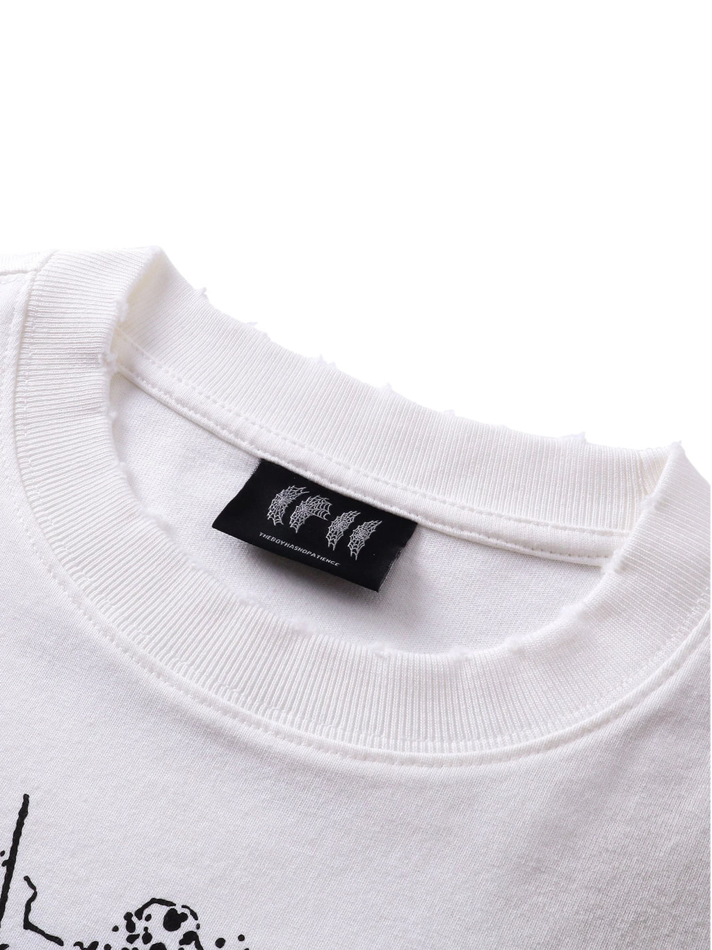 TBHNP Luminous Dawn gothic castle print heavyweight t-shirt, white — men's streetwear graphic tee