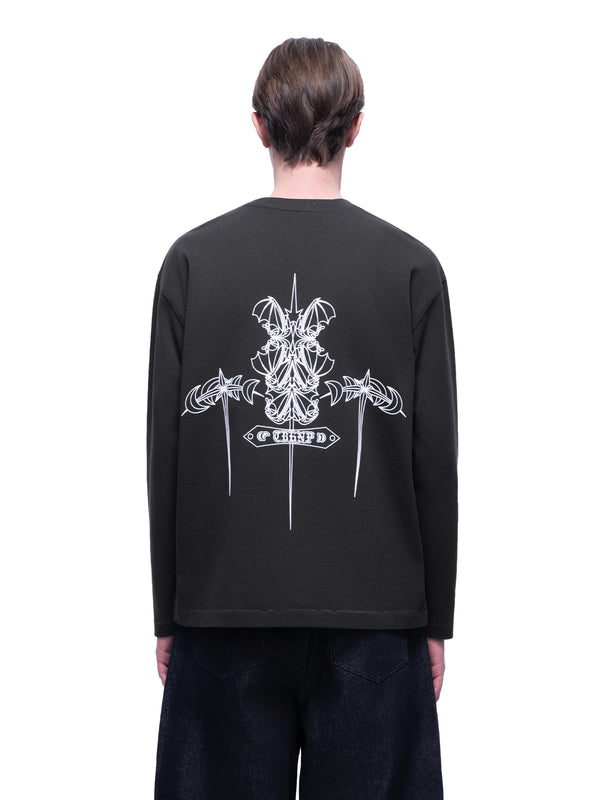 LUMINOUS DAWN FLOCKED L/S TEE