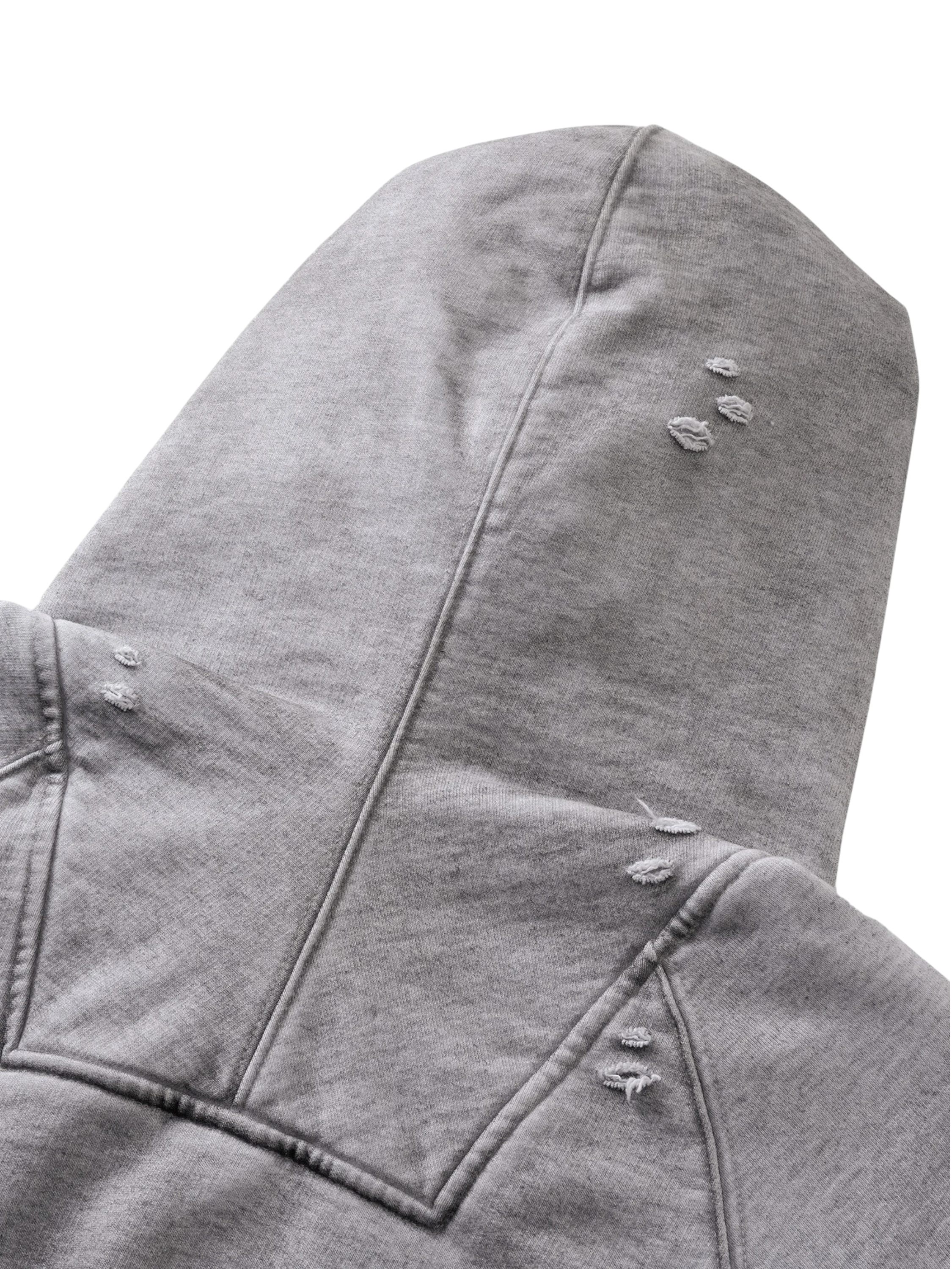 TBHNP Disciple distressed stained pullover hoodie, grey — men's streetwear hoodie
