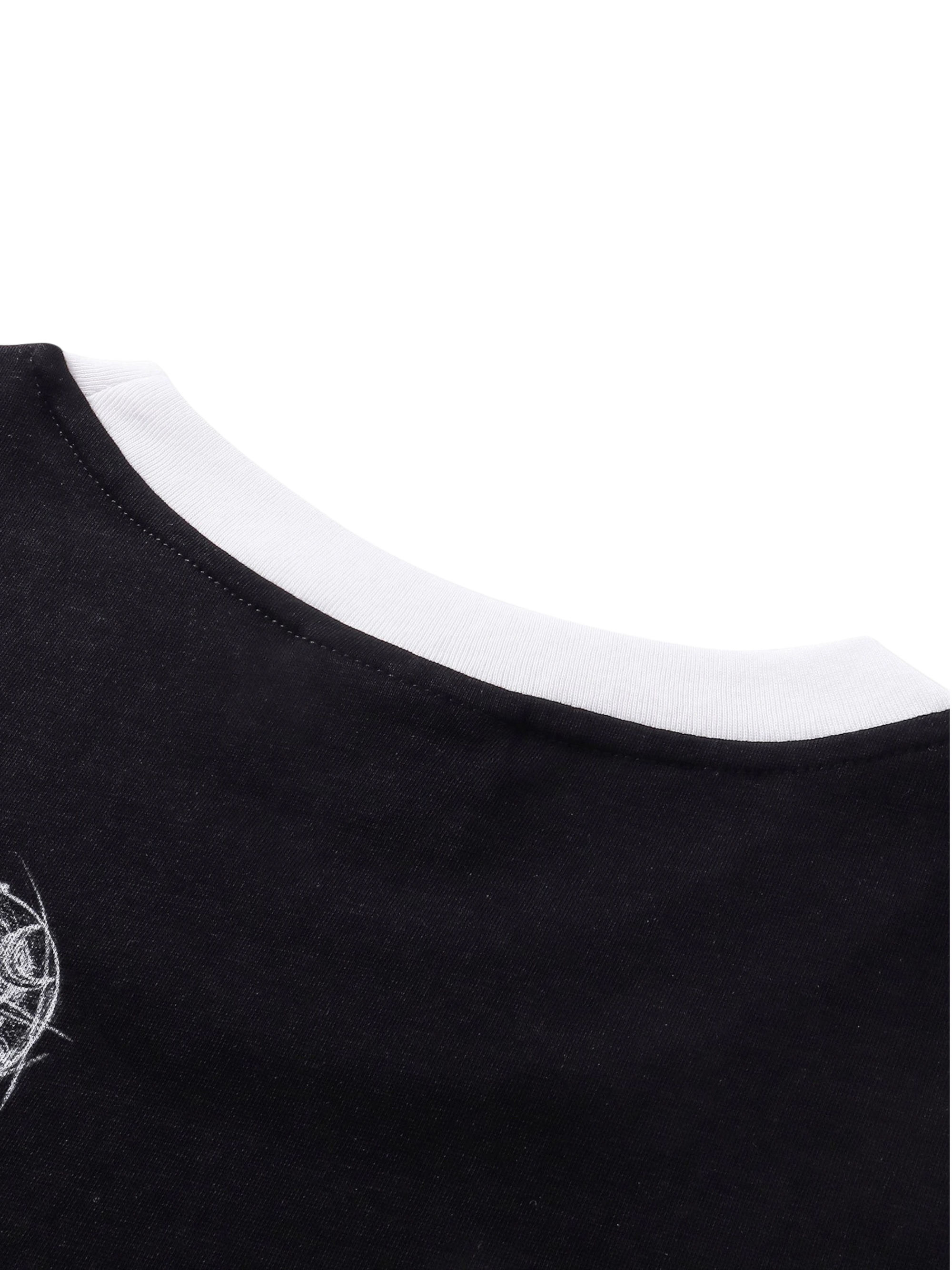 TBHNP Luminous Dawn sketch knight rhinestone ringer tee — men's streetwear graphic tee