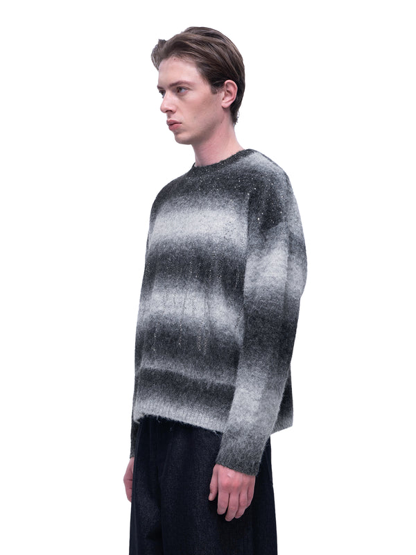 LUMINOUS DAWN RHINESTONE MOHAIR SWEATER