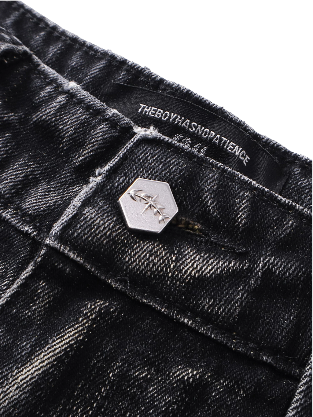 LUMINOUS DAWN GRAFFITI DISTRESSED JEANS