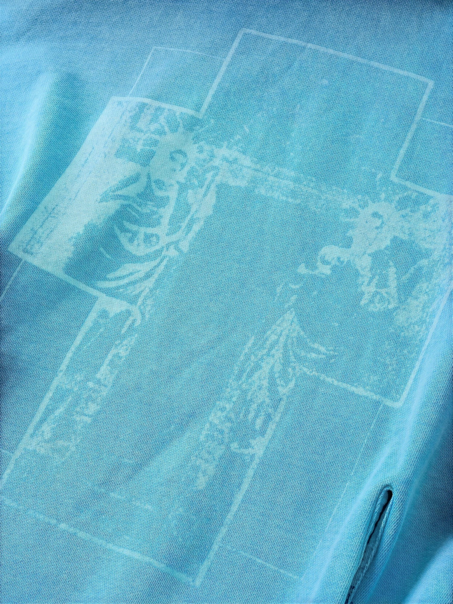 DISCIPLE DOUBLE SAINTS DISCHARGE-PRINT HOODIE