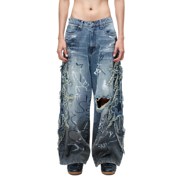 LUMINOUS DAWN GRAFFITI JEANS