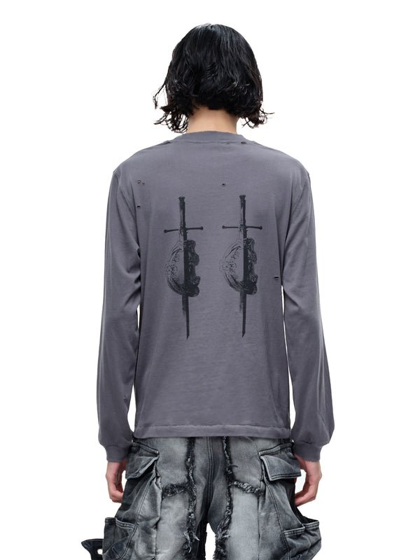 LUMINOUS DAWN SWORD & SHIELD L/S TEE