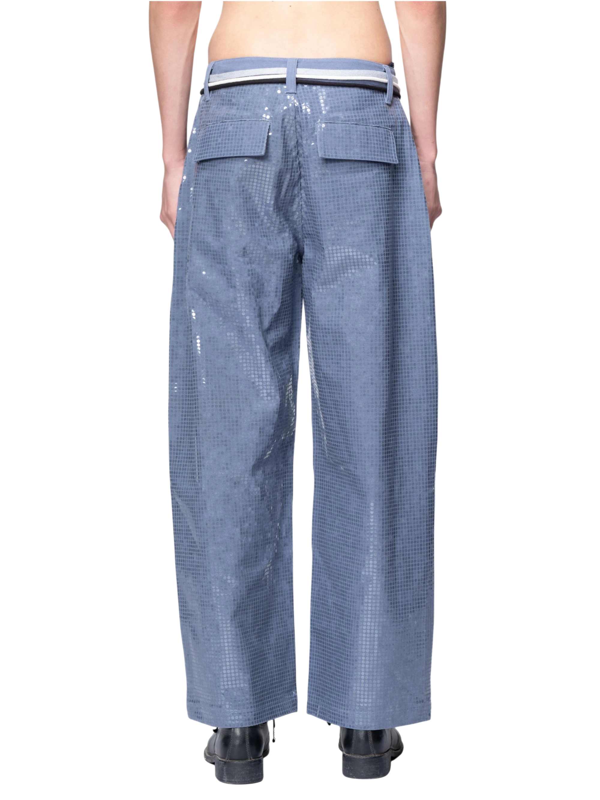 TBHNP Disciple sequin wide-leg work pants — men's streetwear pants