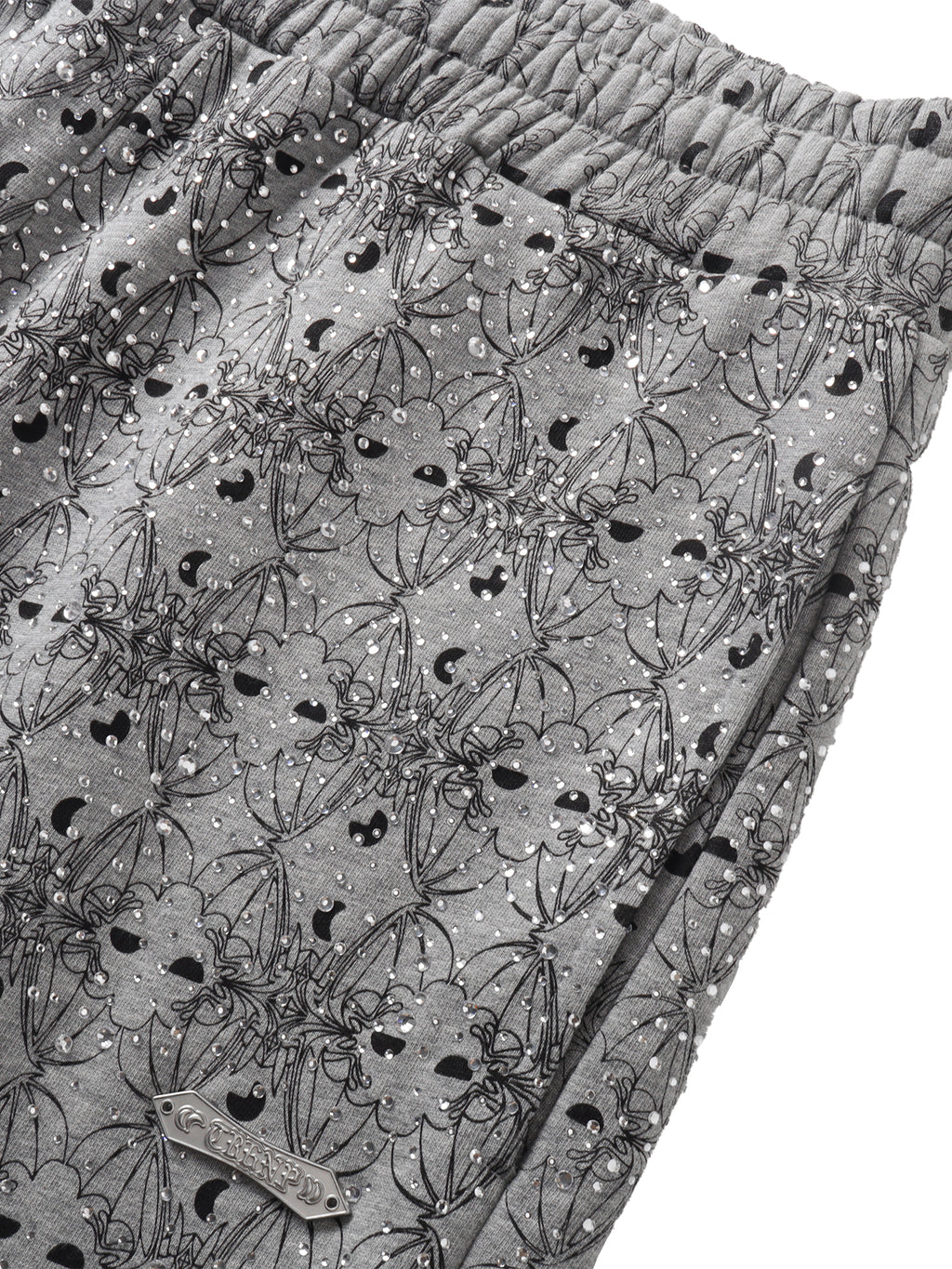 LUMINOUS DAWN DARK PATTERN RHINESTONE PANTS