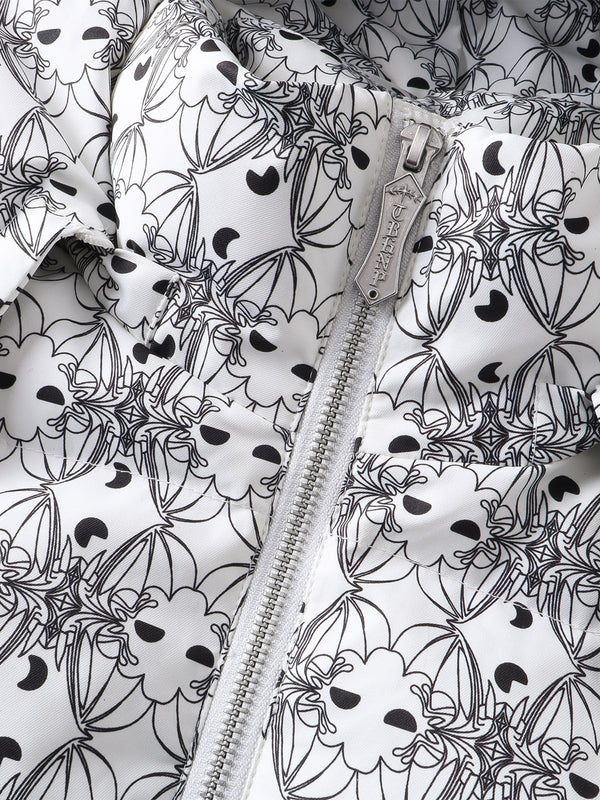 LUMINOUS DAWN BAT PATTERN DOWN VEST