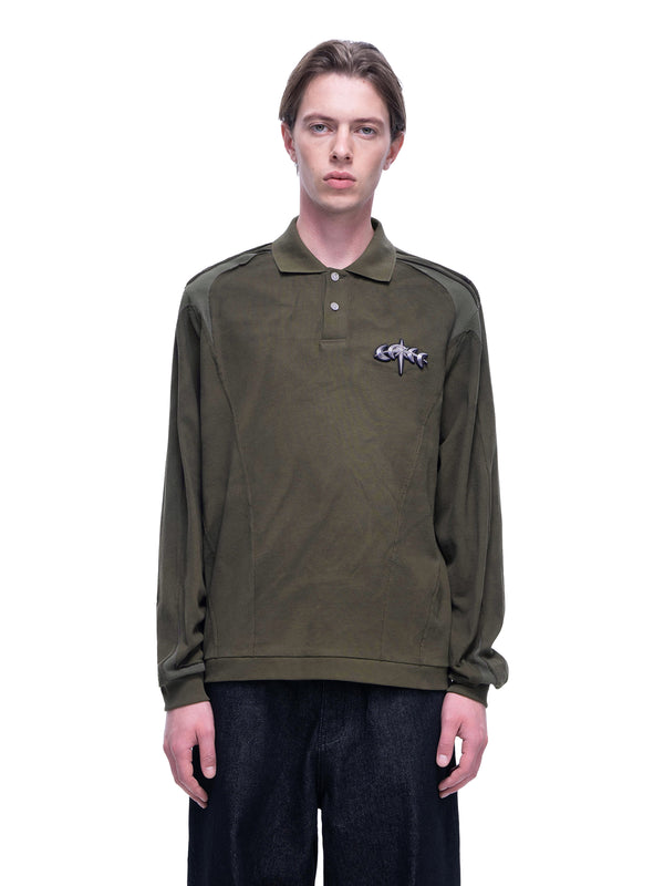 LUMINOUS DAWN STRUCTURED POLO L/S TEE