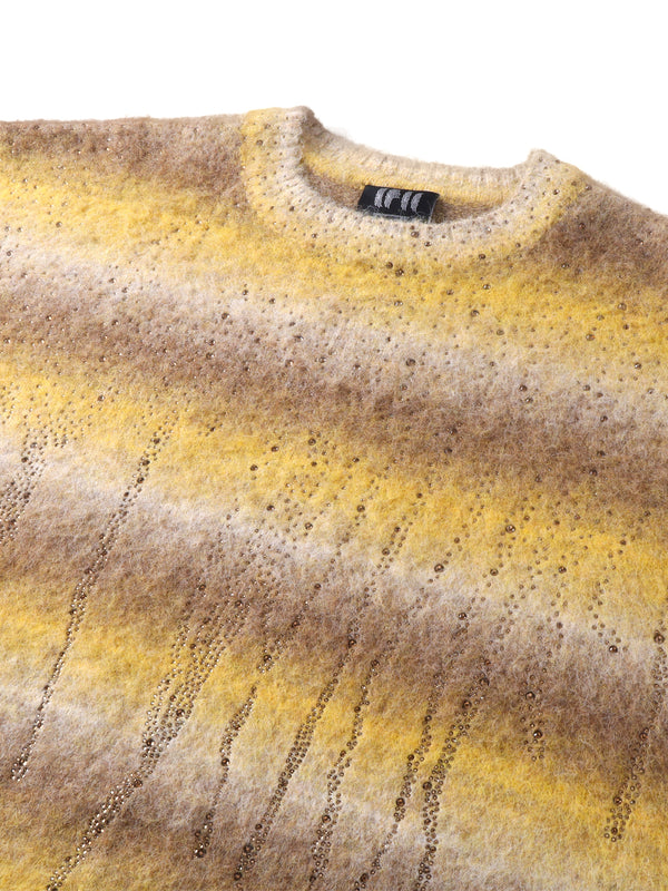 LUMINOUS DAWN RHINESTONE MOHAIR SWEATER