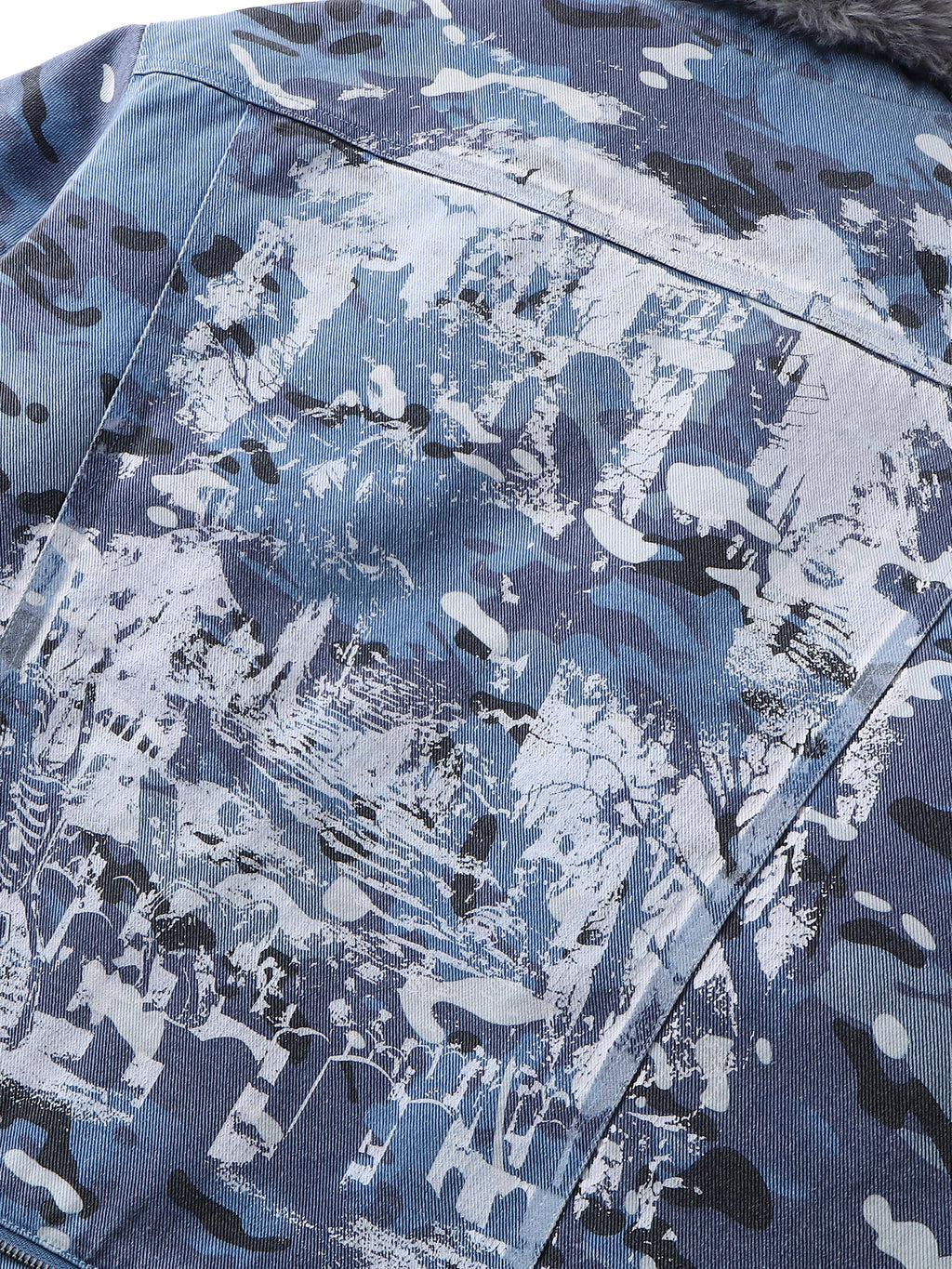 ECLIPSE OF THE BLOOD MOON BLUE CAMOUFLAGE JACKET
