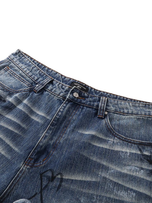 LUMINOUS DAWN GRAFFITI JEANS