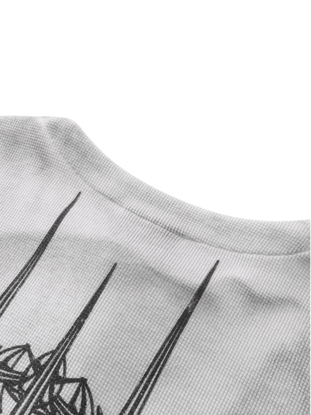 LUMINOUS DAWN WAFFLE-KNIT HENLEY LONG-SLEEVE TEE