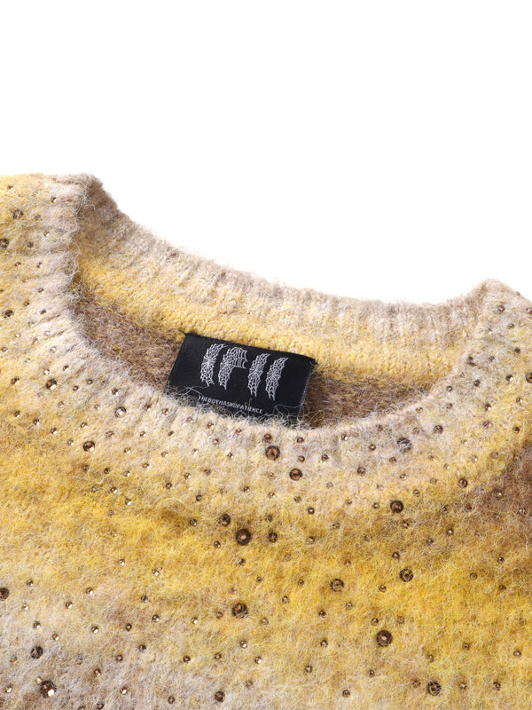 LUMINOUS DAWN RHINESTONE MOHAIR SWEATER