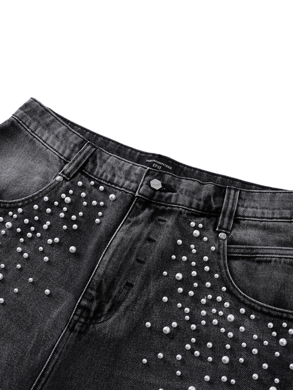  LUMINOUS DAWN KNIGHT PEARL ARMOR CROPPED JEANS