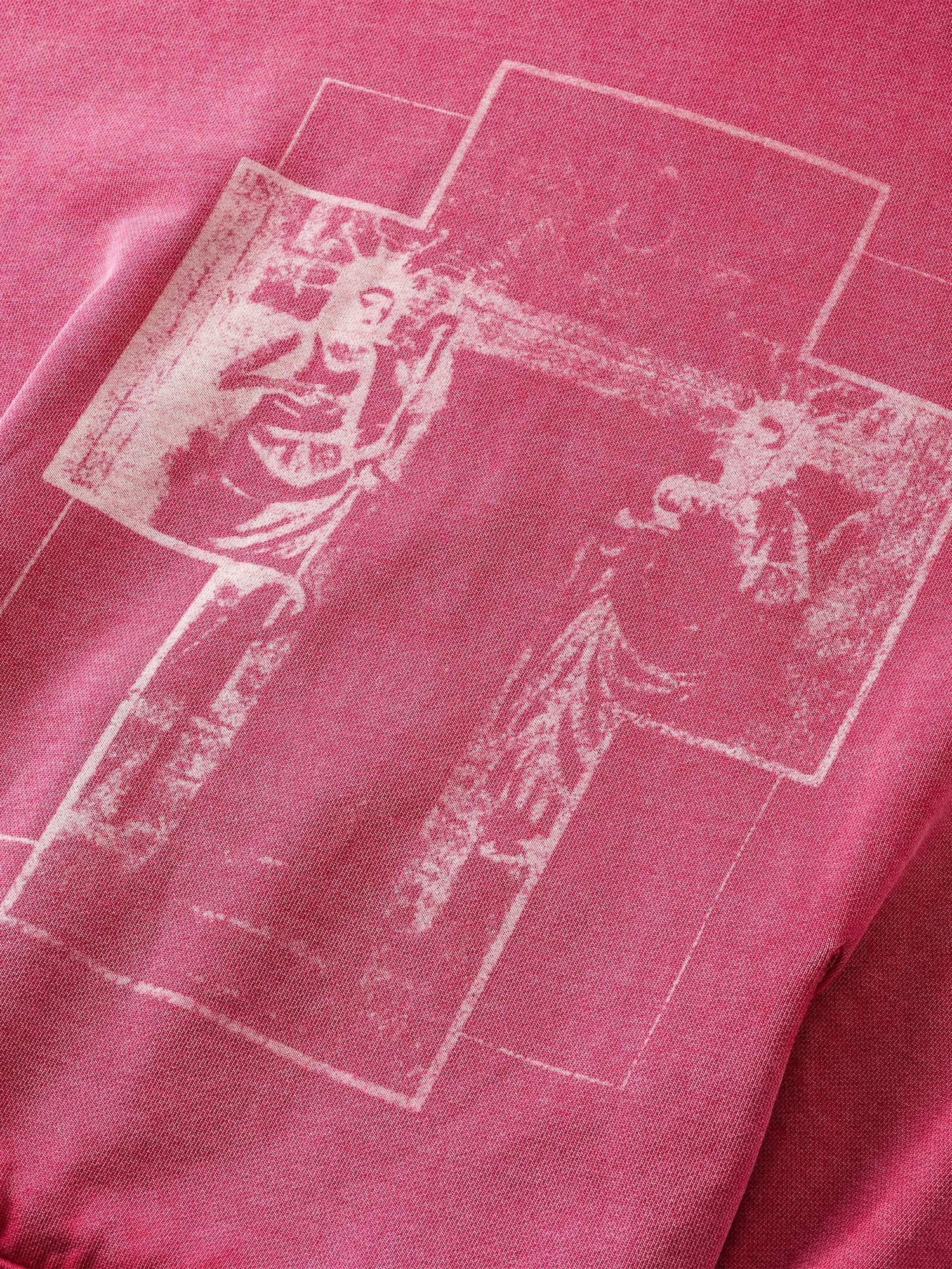 DISCIPLE DOUBLE SAINTS DISCHARGE-PRINT HOODIE