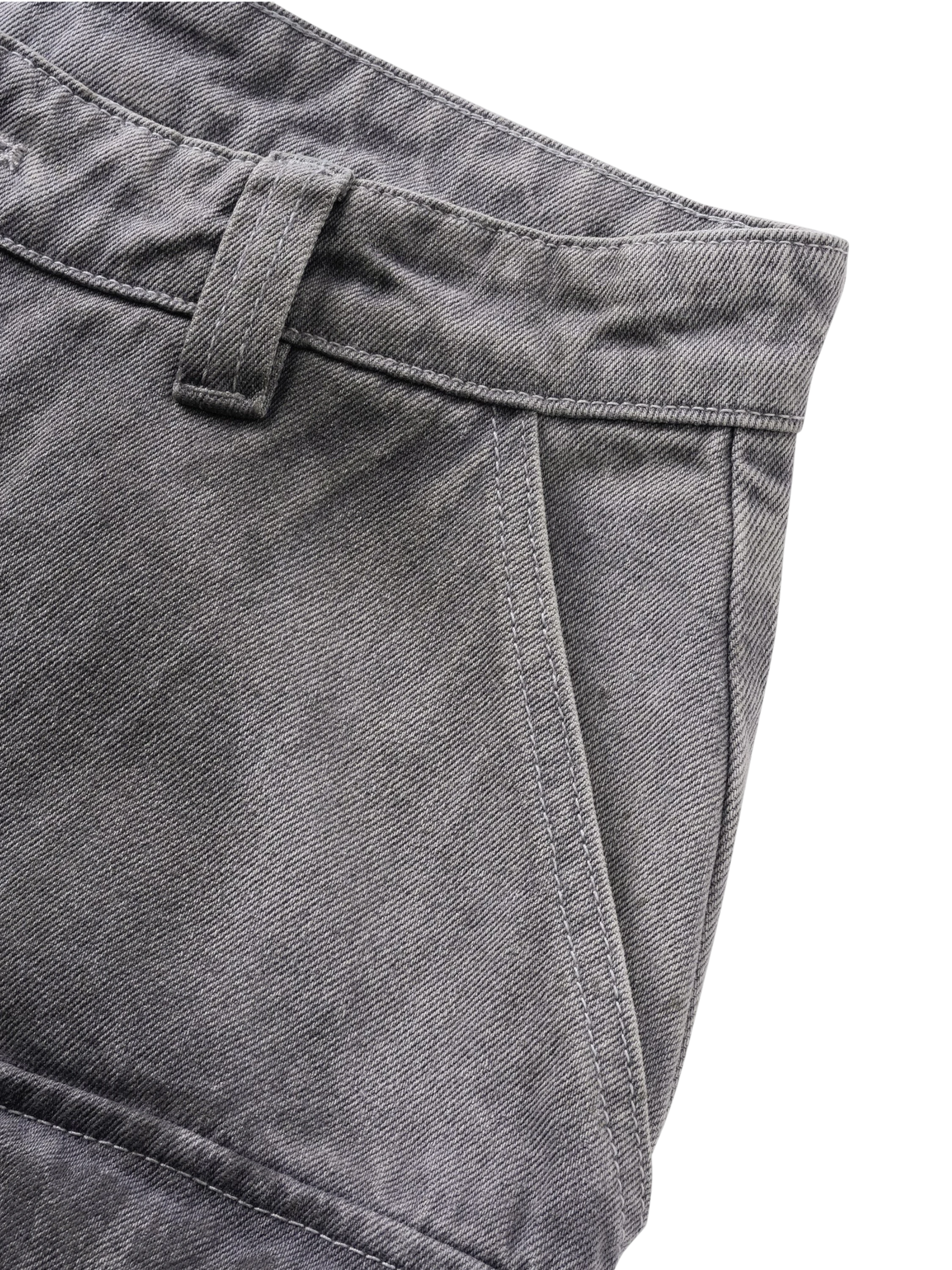 TBHNP Disciple mud-dyed multi-pocket baggy cargo pants — men's streetwear cargo pants