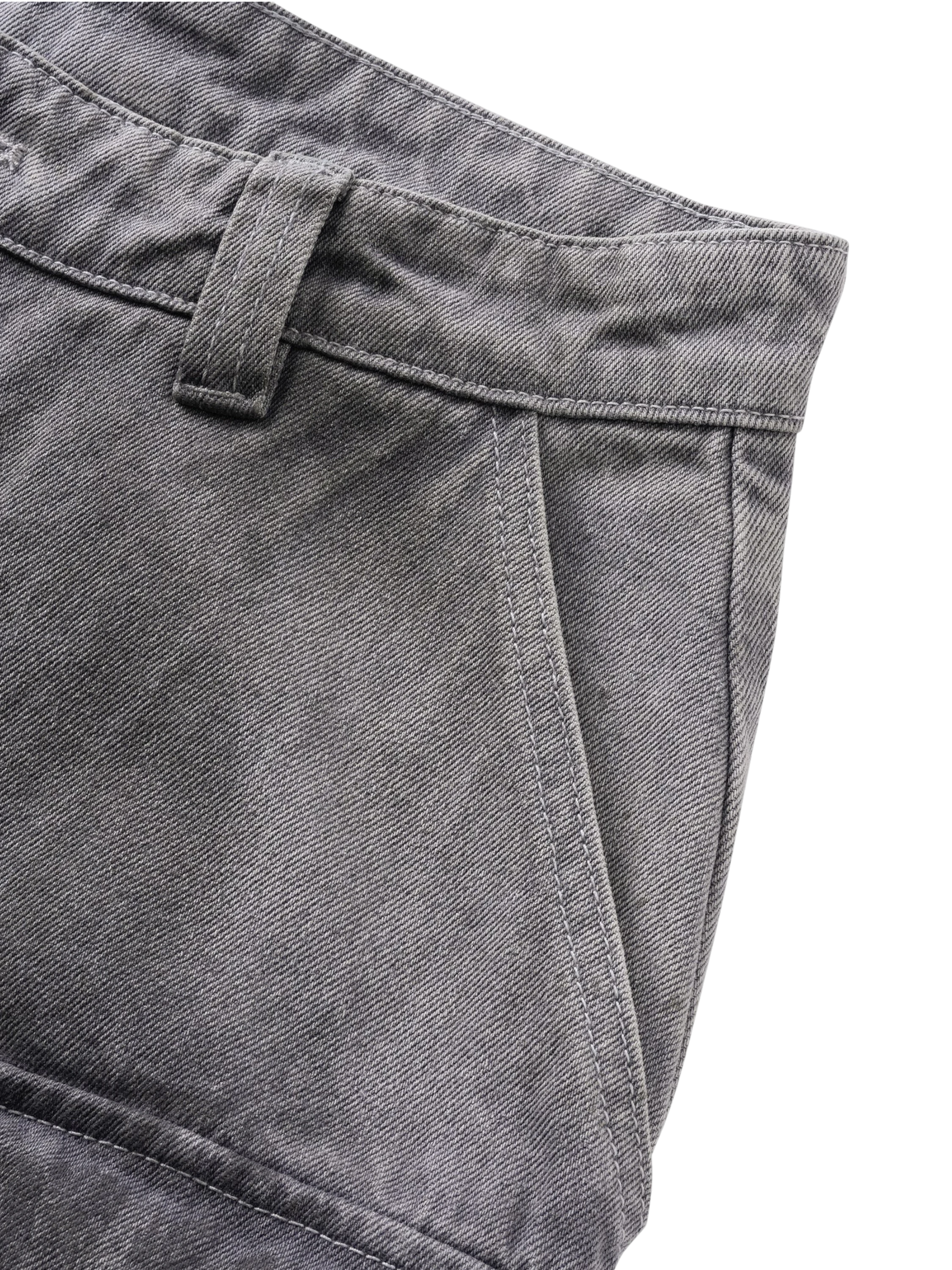TBHNP Disciple mud-dyed multi-pocket baggy cargo pants — men's streetwear cargo pants