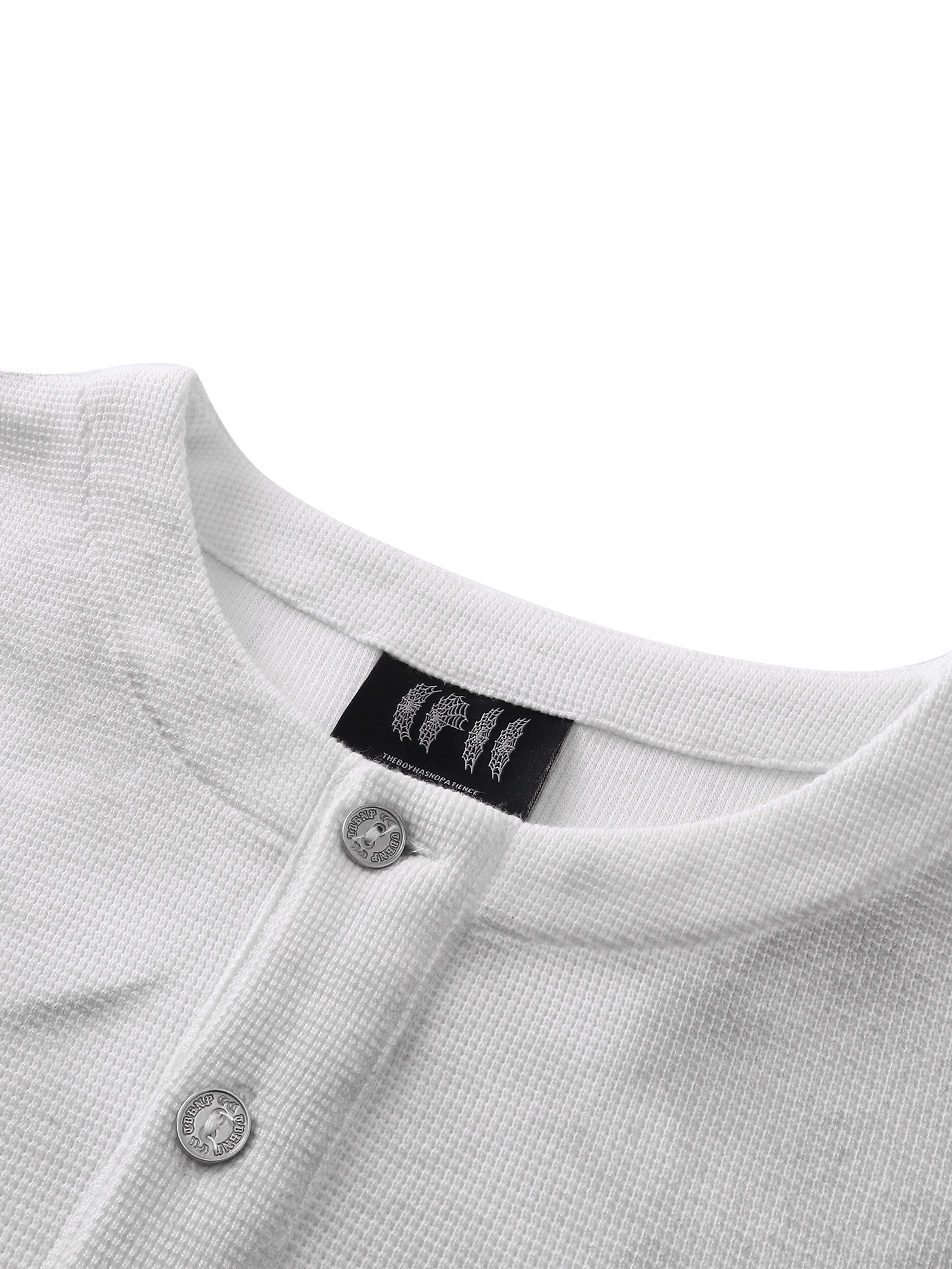 LUMINOUS DAWN WAFFLE-KNIT L-S TEE